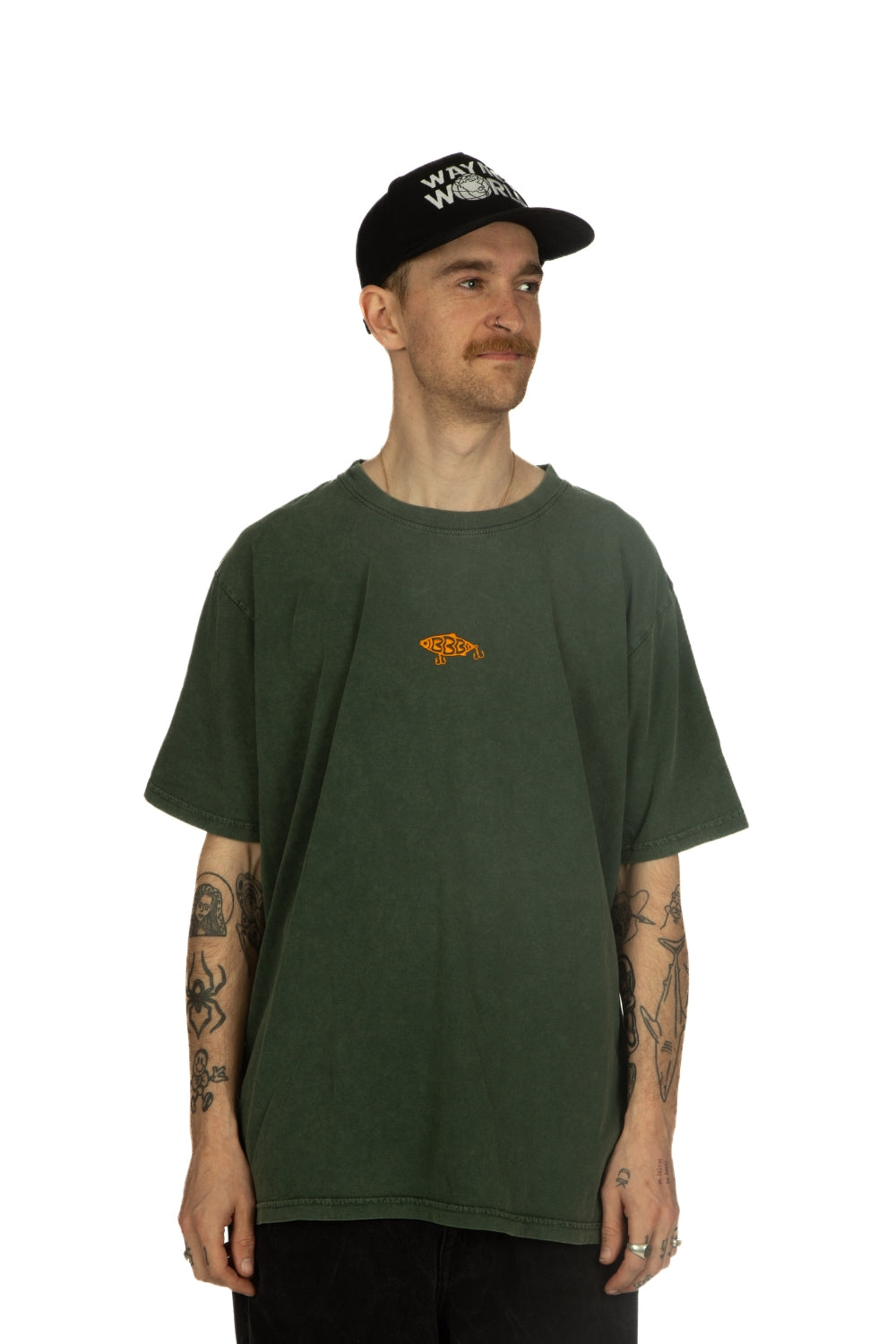 BamBooBay Lure Metal T-Shirt Stone Washed Green