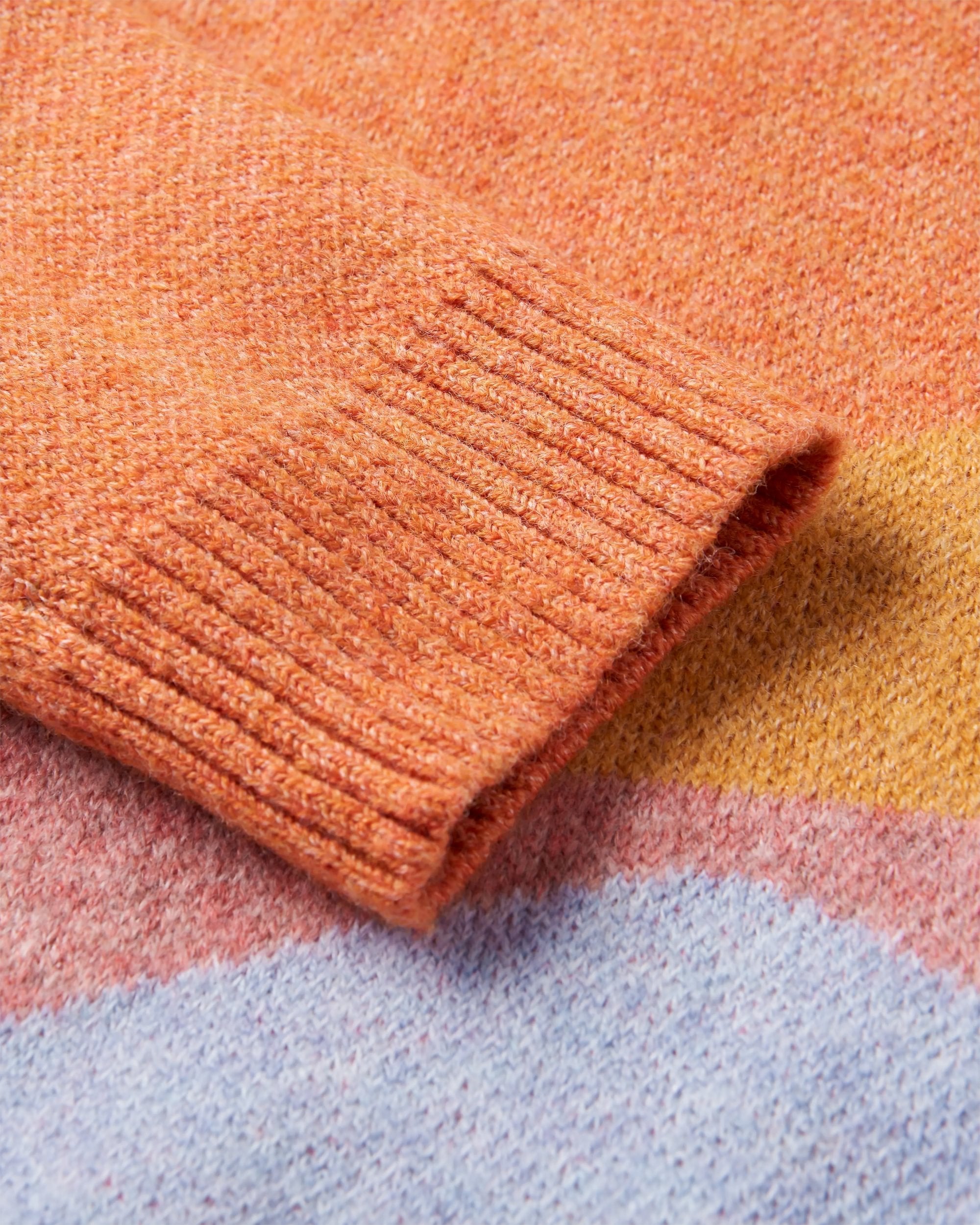 Passenger Scenic Recycled Long Knitted Cardigan Scenic Sunrise Orange