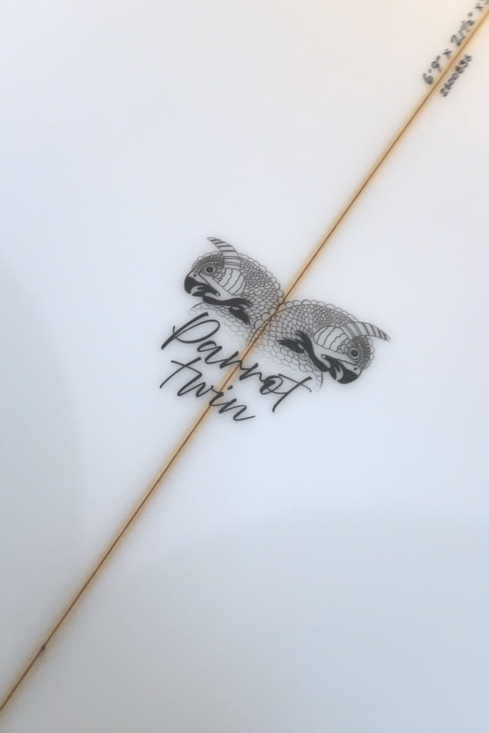 Tiki Custom Surfboard - Parrot Twin Fish 6'9 - Grey Marble Tint (Custom)