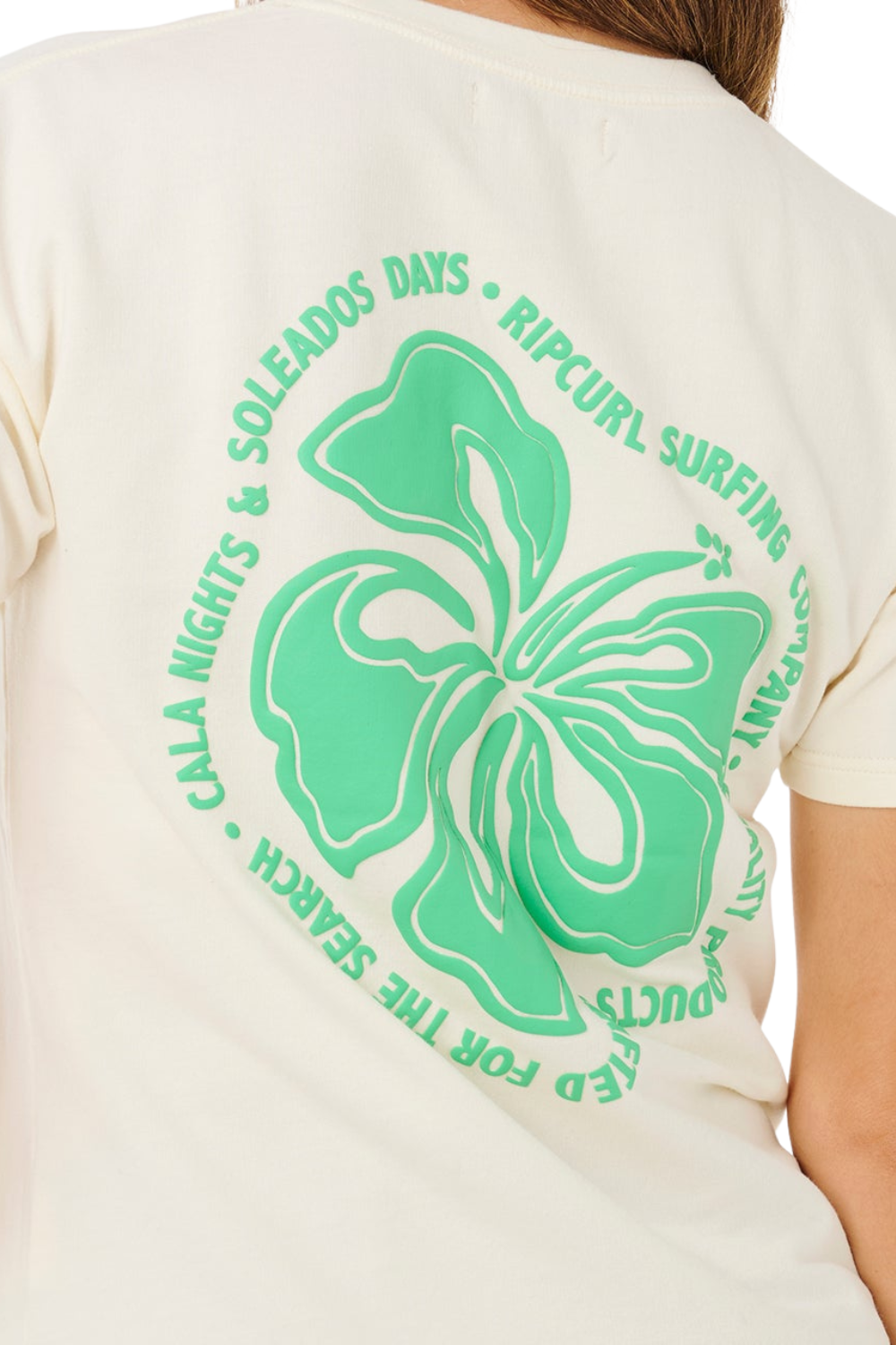 Rip Curl Surf Puff Party Pack Womens Relaxed T-Shirt Bone