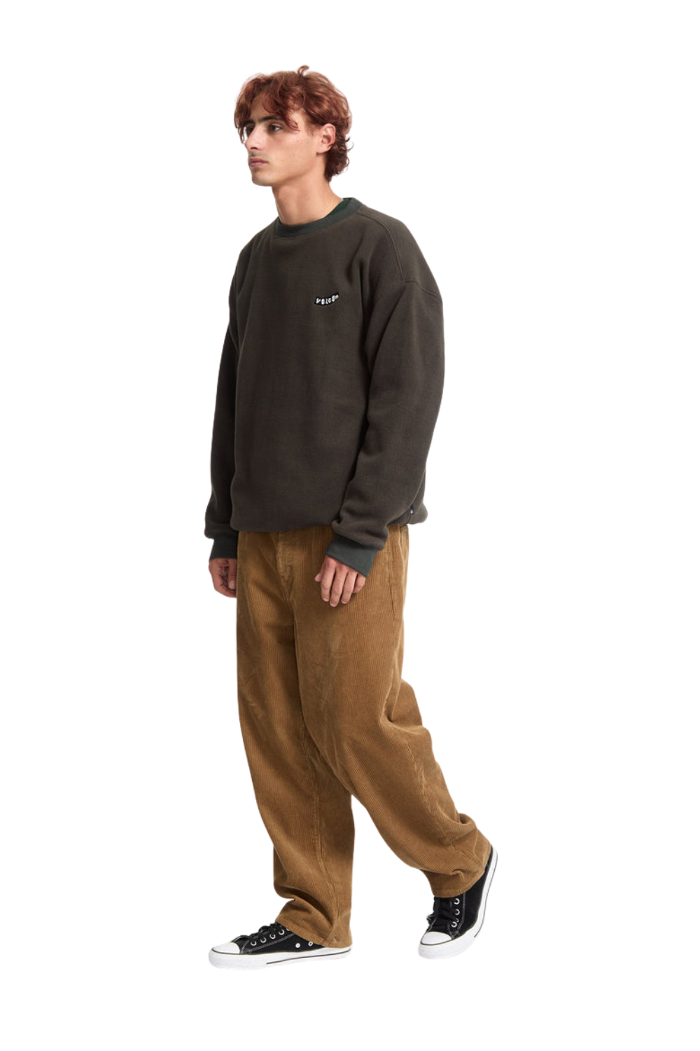 Volcom Too Kool Sweatshirt Rinsed Black