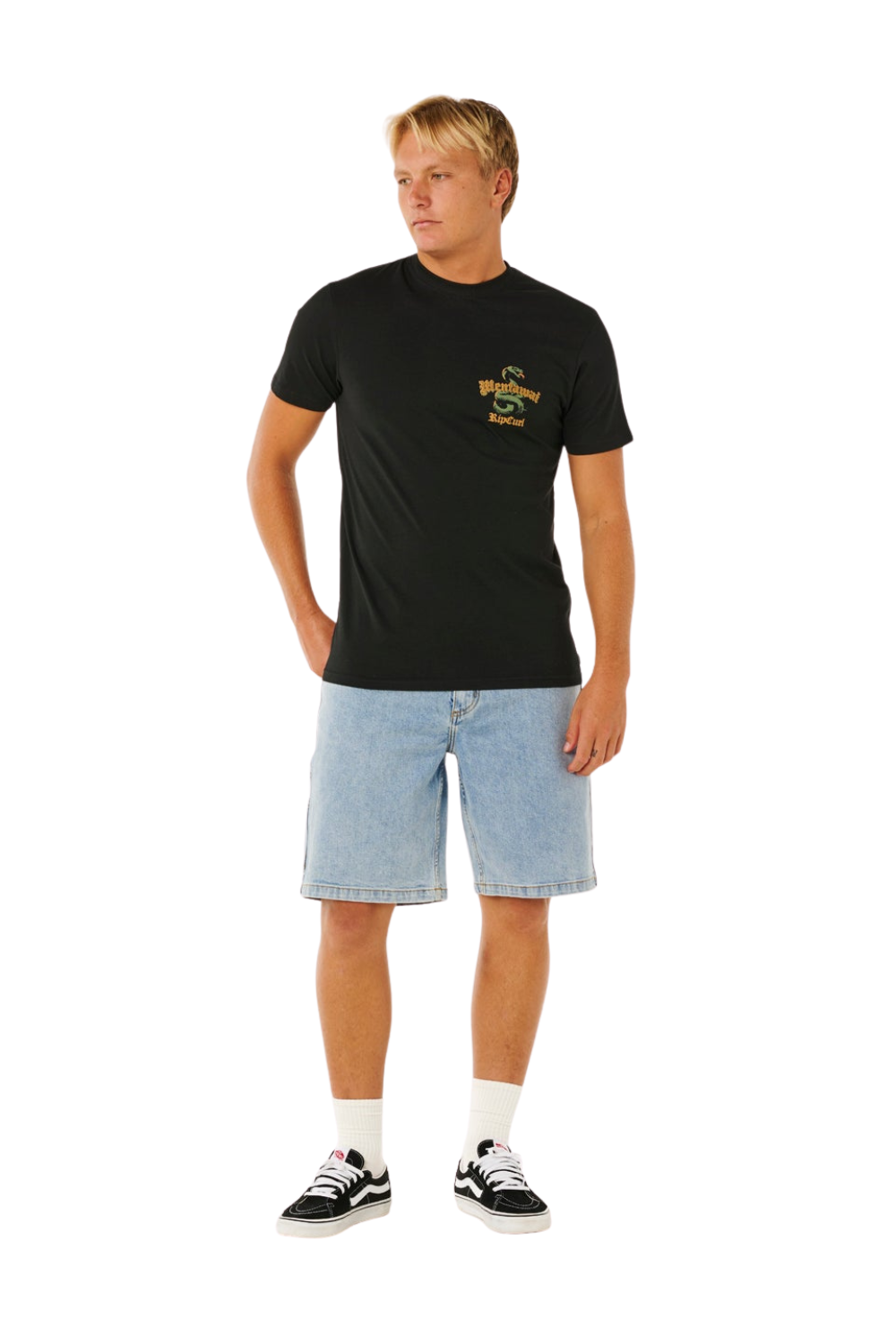 Rip Curl Desti Animals Mens T-Shirt Black