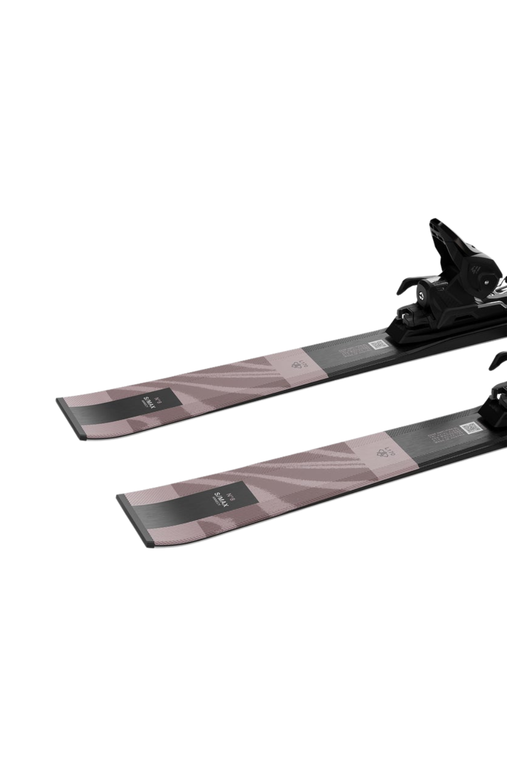 Salomon E S/Max N°8 R Womens Skis + M10 GW L80 Bindings Black/Rose Gold