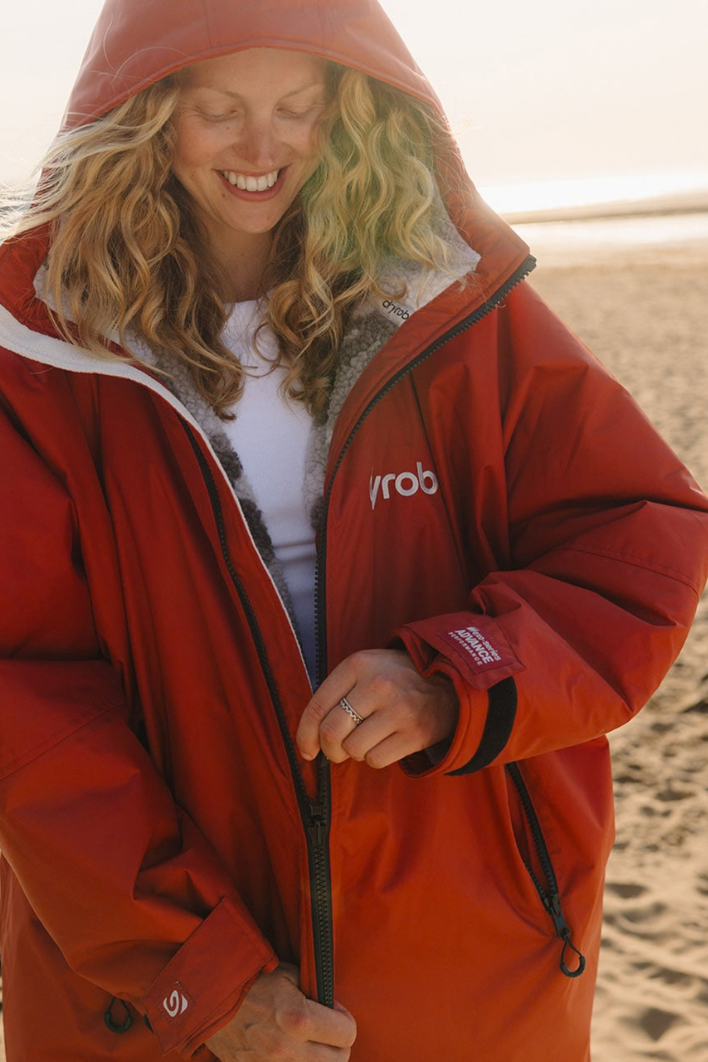Dryrobe Advance Long Sleeve Changing Robe Burnt Orange