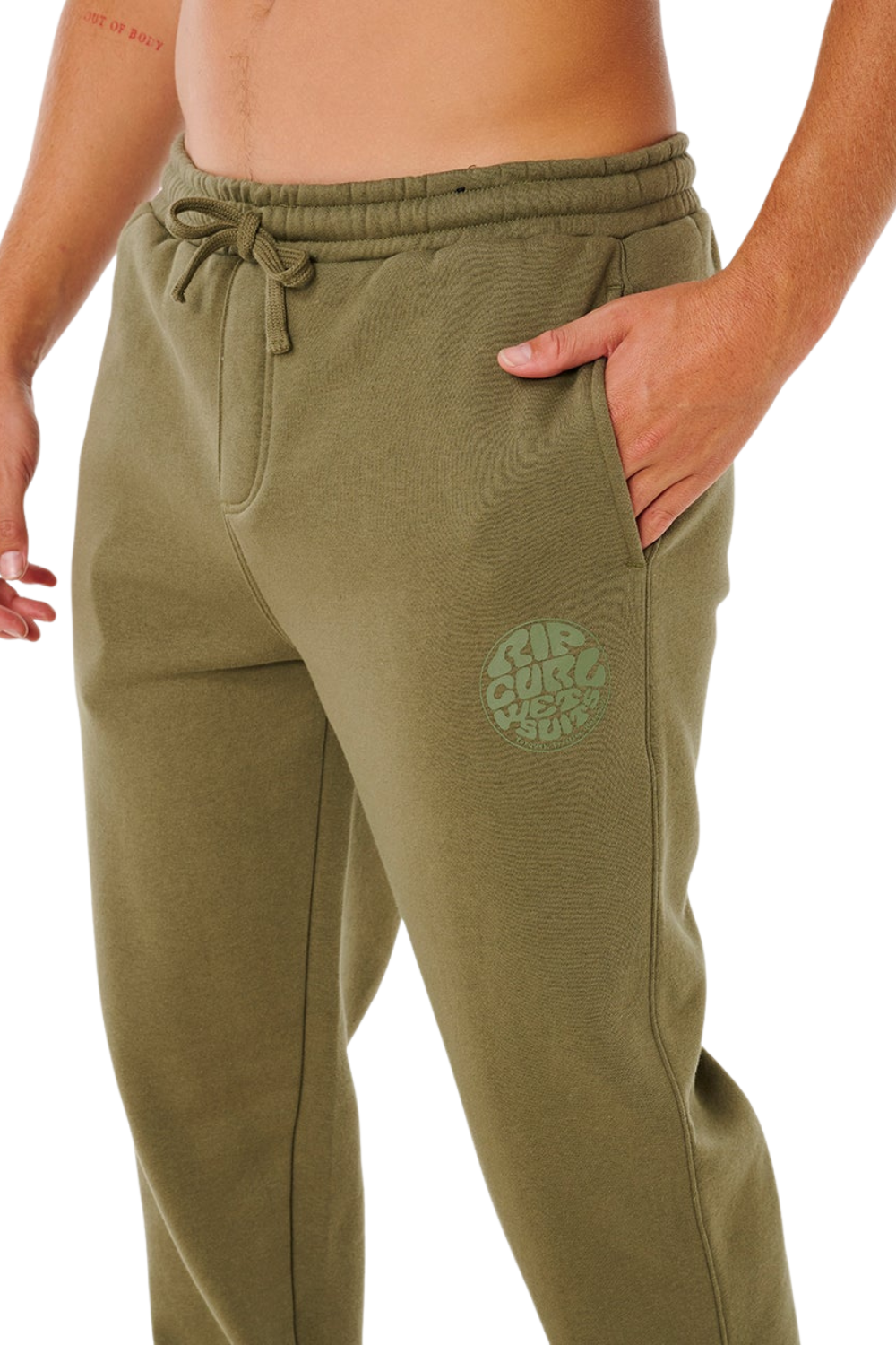 Rip Curl Icons Of Surf Mens Track Pants Surplus Green