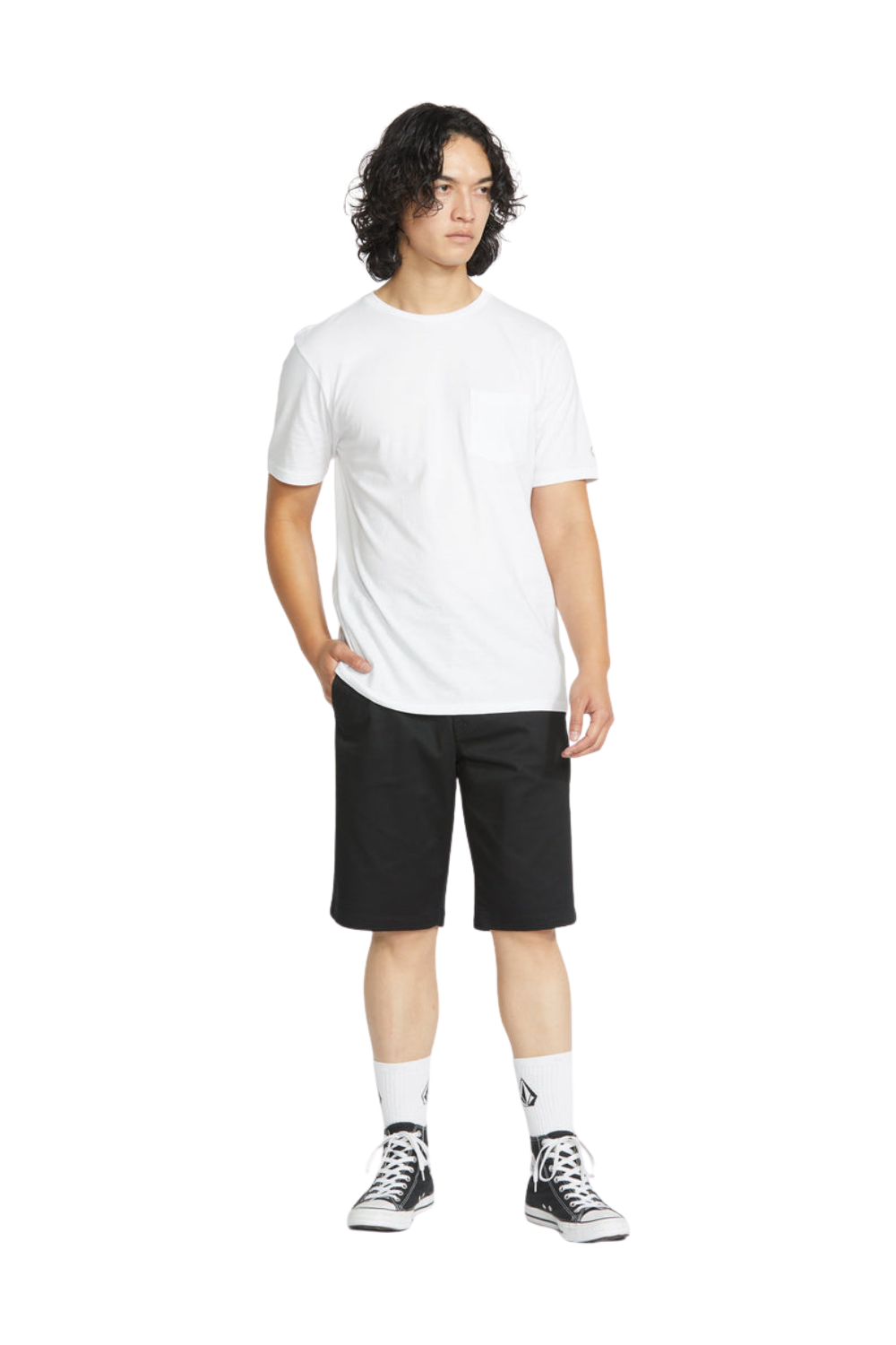 Volcom Frickin Modern Stretch Mens 21" Shorts Black