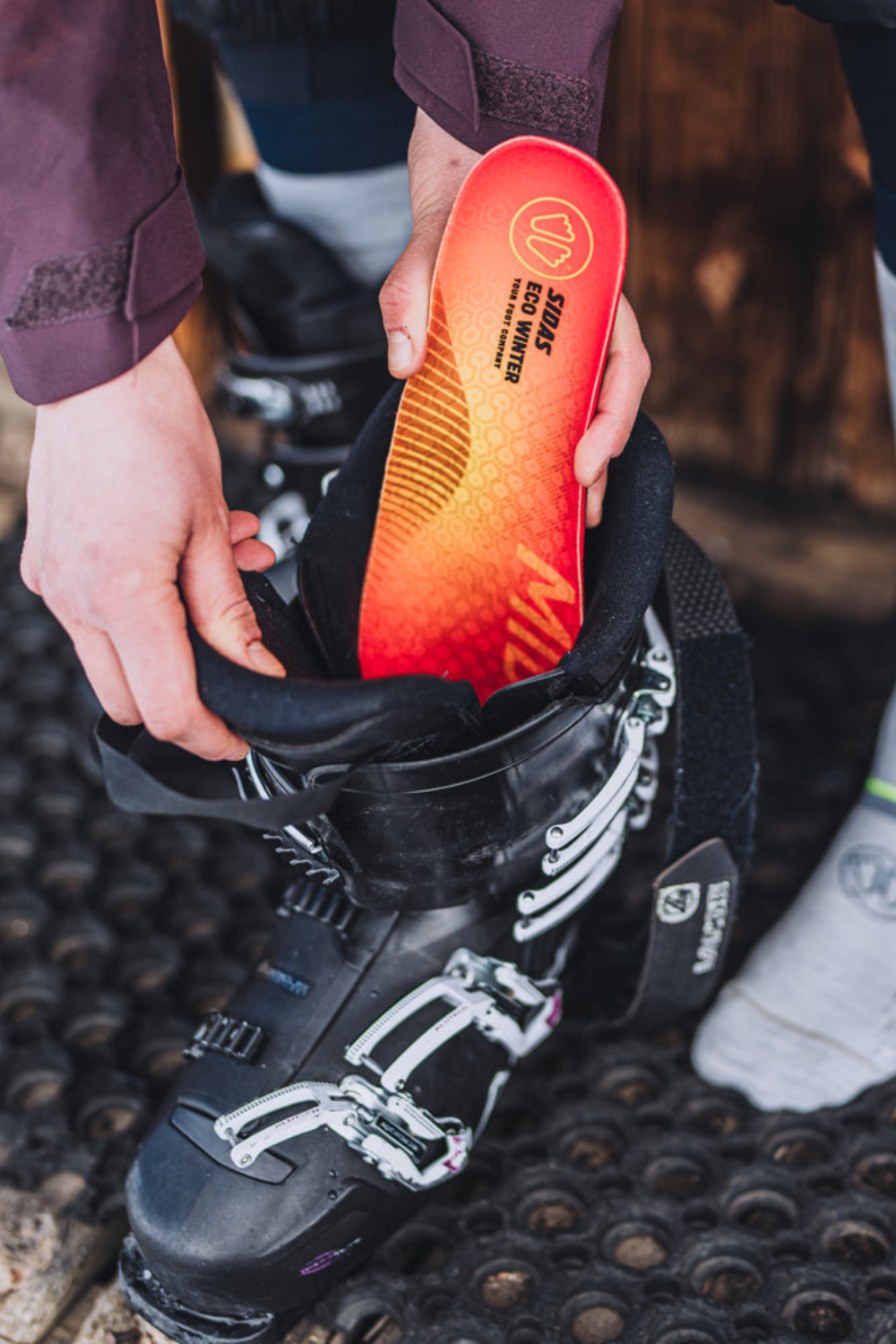 Sidas 3Feet Eco Winter Mid Arch Insoles Orange