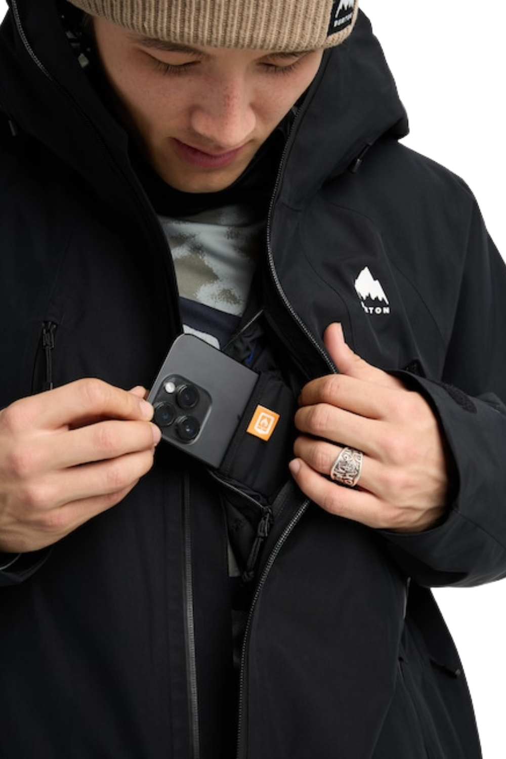 Burton Mens Reserve Gore-Tex 2L Insulated Snow Jacket True Black