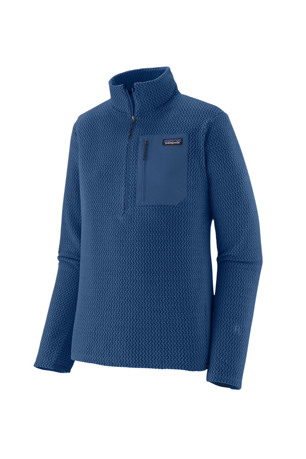 Patagonia Mens R1 Air Fleece Zip-Neck Clement Blue