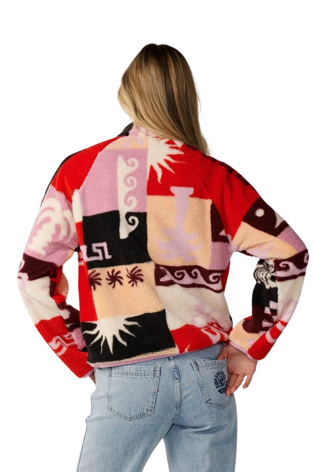 Rip Curl Party Wave Polar Womens Fleece Jacket Multi