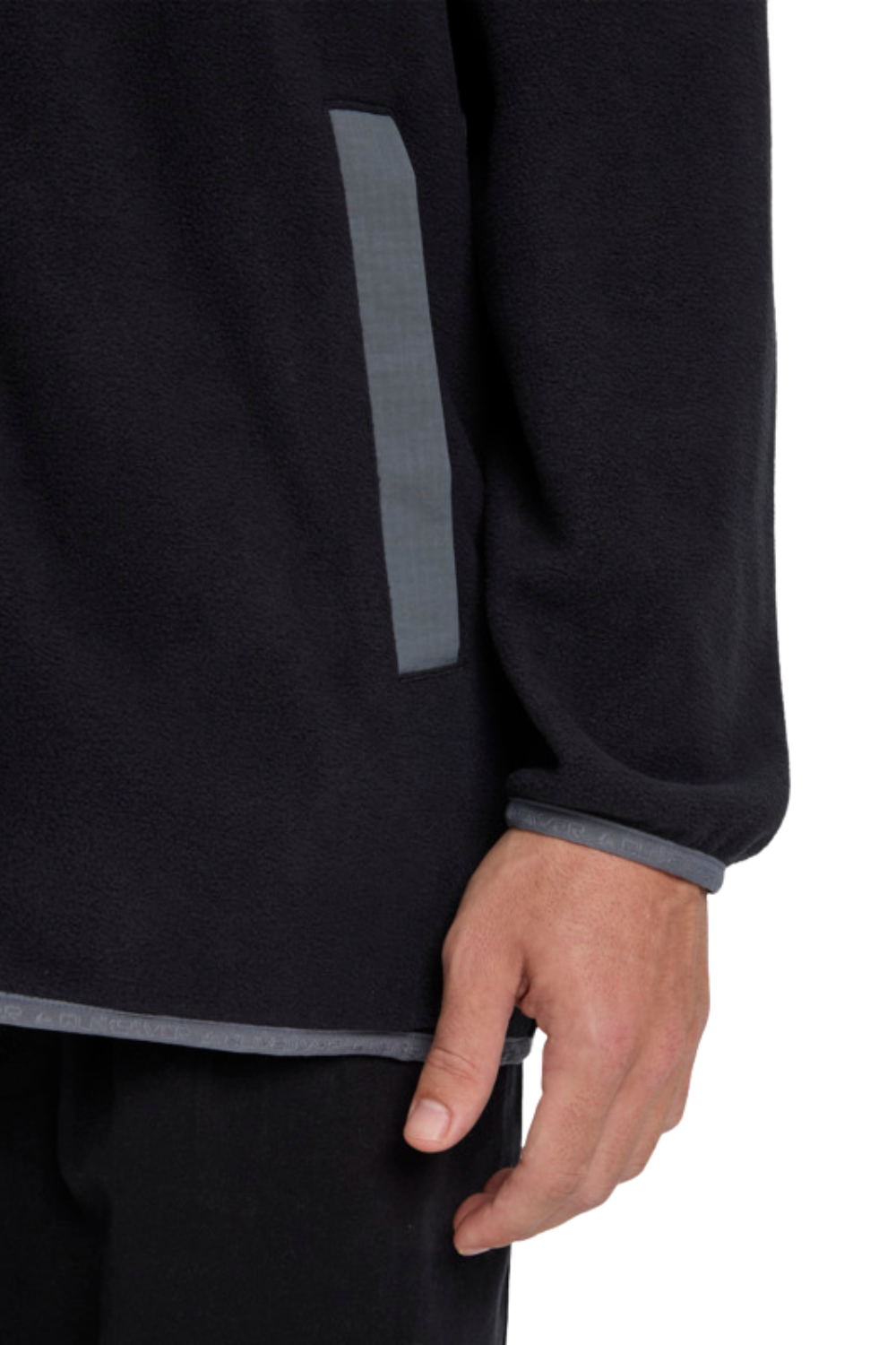 Quiksilver Mens No Destination Full Zip Fleece Black