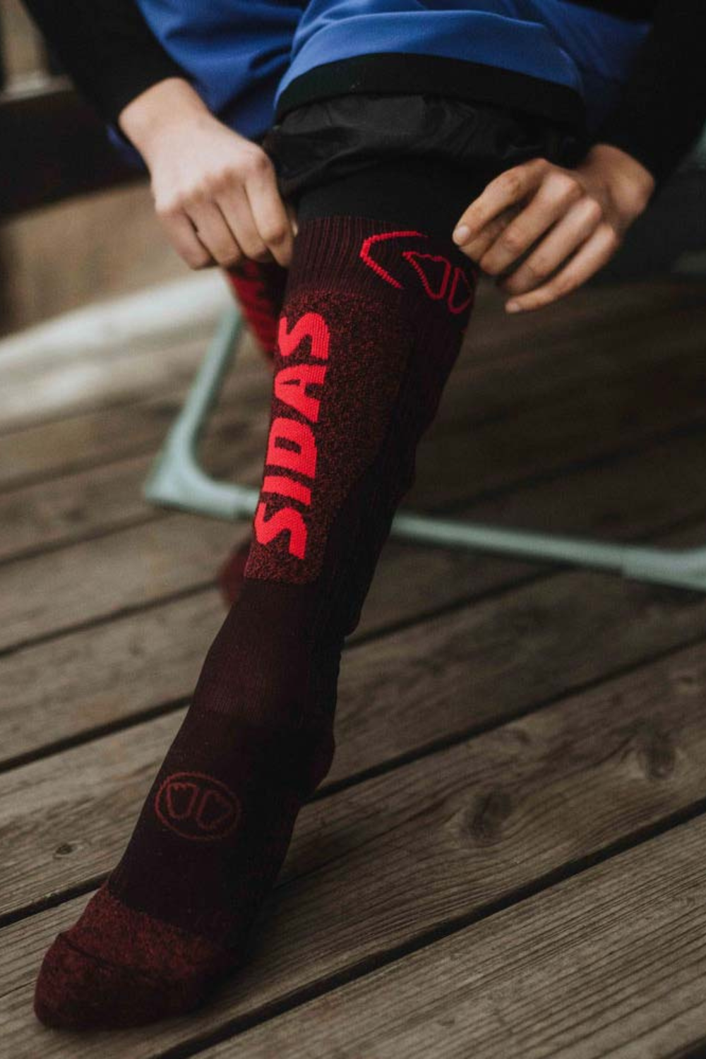 Sidas Ski Expert Womens Socks Burgendy