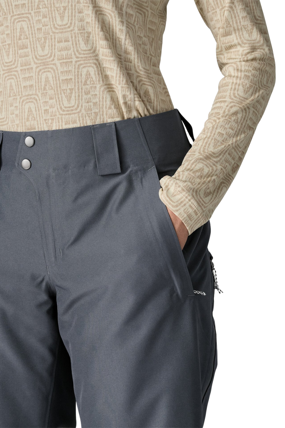 Patagonia Womens Insulated Powder Town Snow Pants Regular Smolder Blue