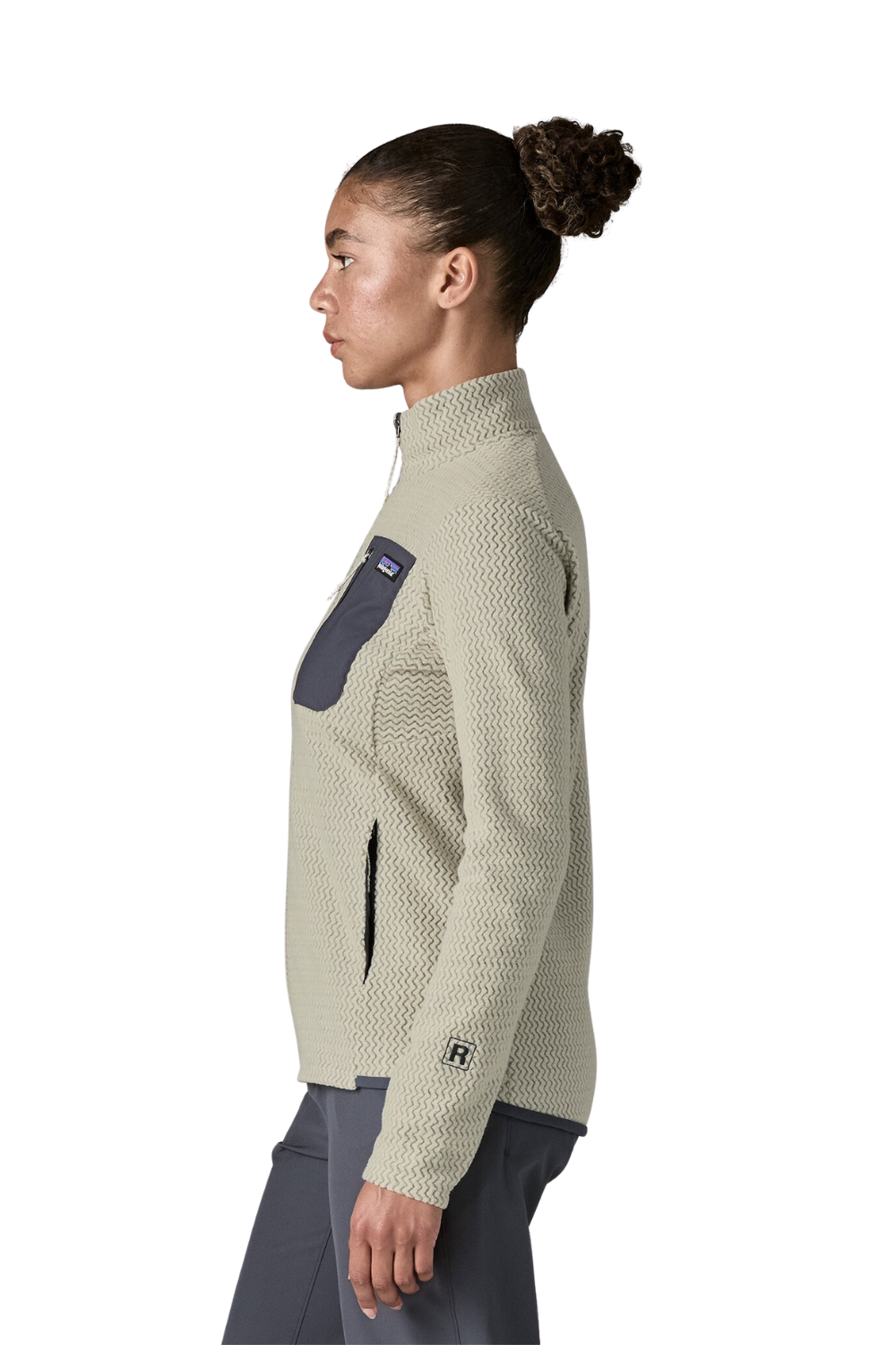 Patagonia Womens R1 Air Fleece Jacket Wool White