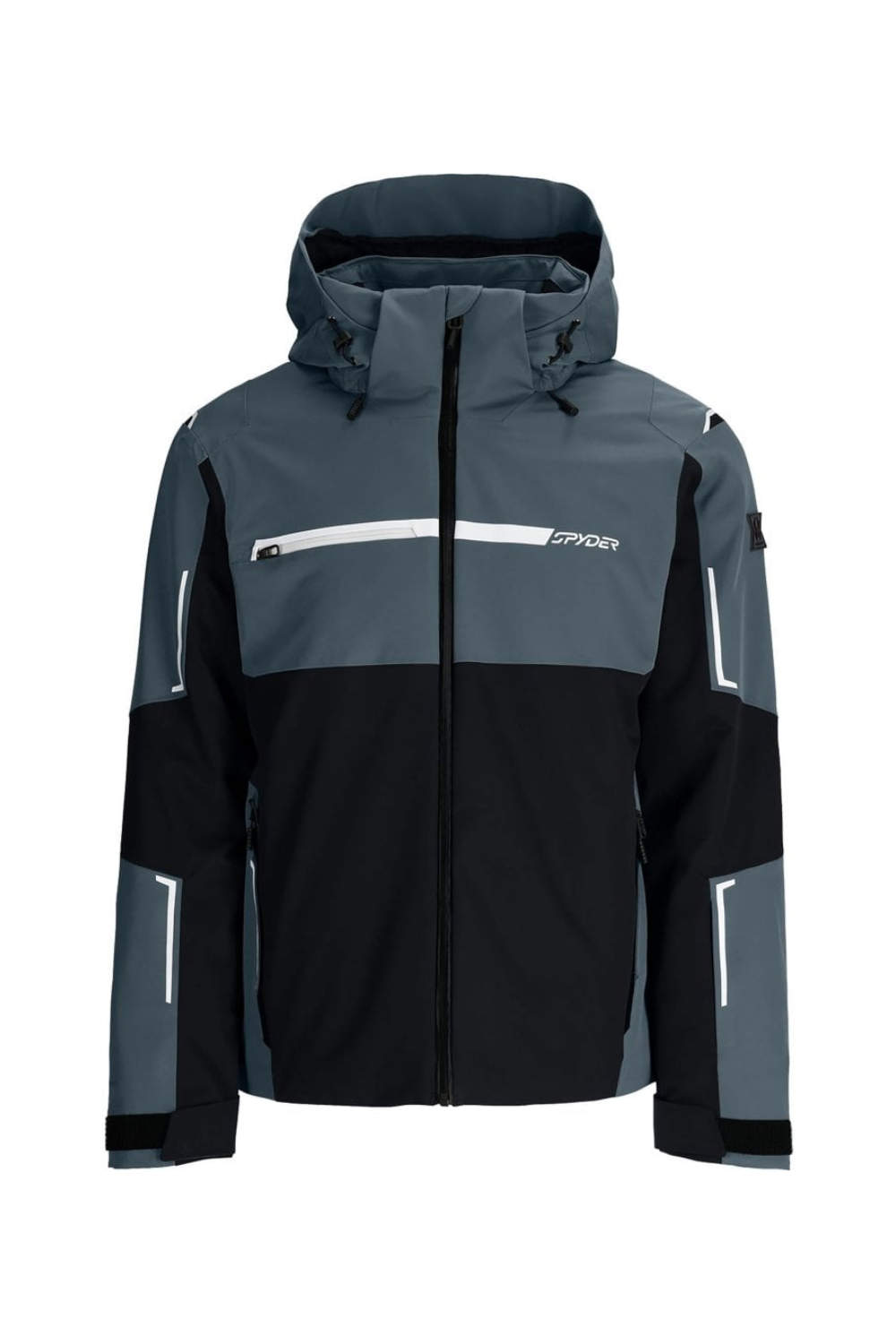 Spyder Mens Titan Insulated Snow Jacket Black/Slate Blue
