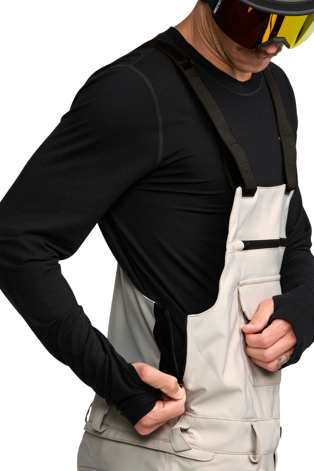 Volcom Roan Bib Overall Snow Pants Stone