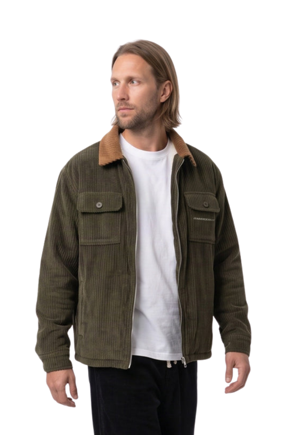 BamBooBay Big Dog Mens Sherpa Jacket Olive