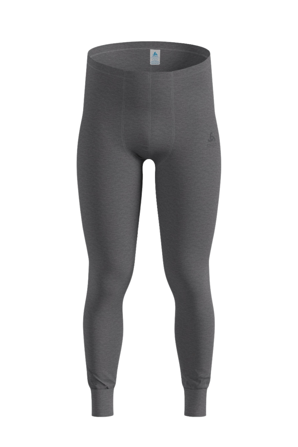 Odlo Active Warm Mens Base Layer Pants Steel Grey Melange