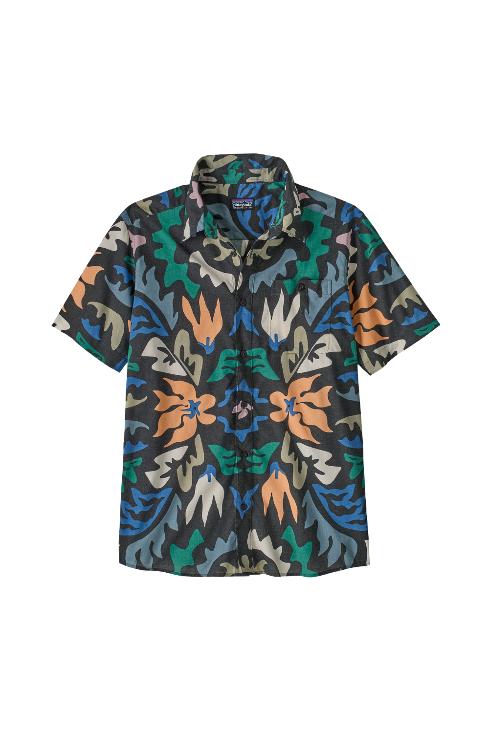 Patagonia Mens Go To Shirt Kaleido Black