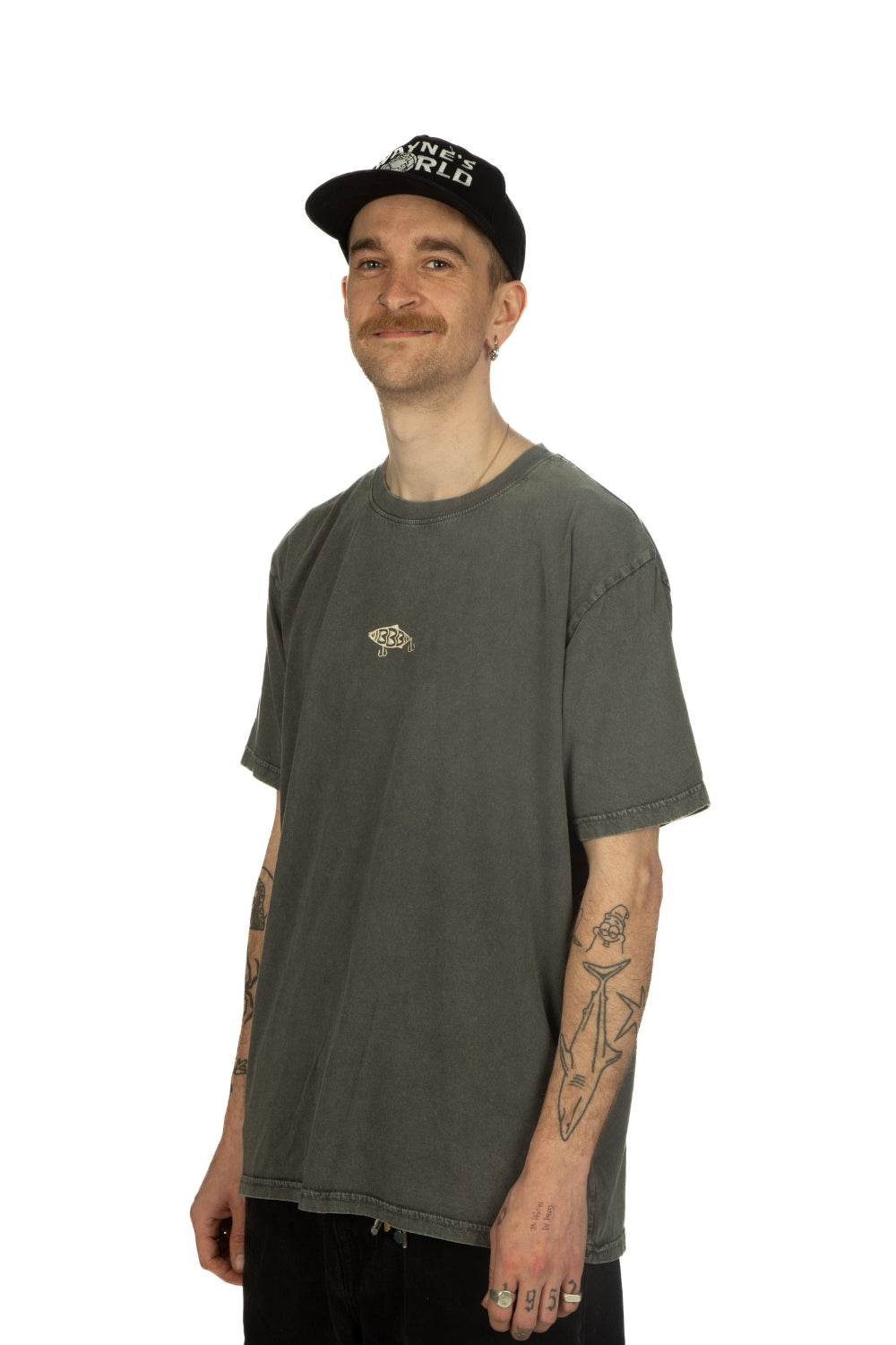 BamBooBay Lure Metal T-Shirt Stone Washed Grey