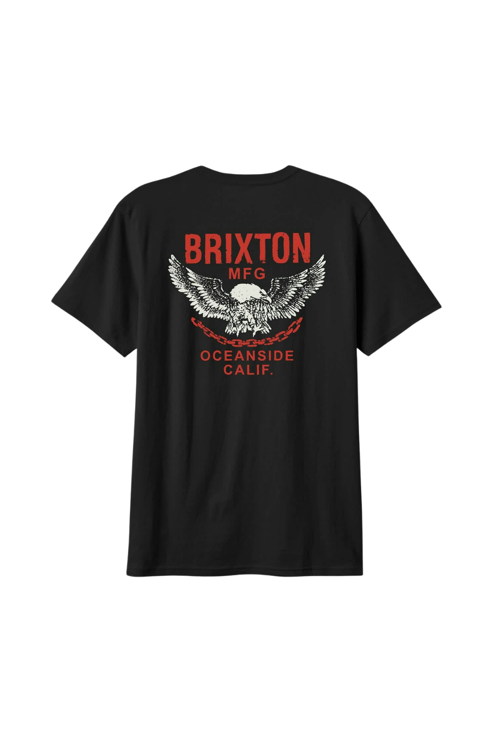 Brixton Waller Short Sleeve Standard T-Shirt Black Worn Wash