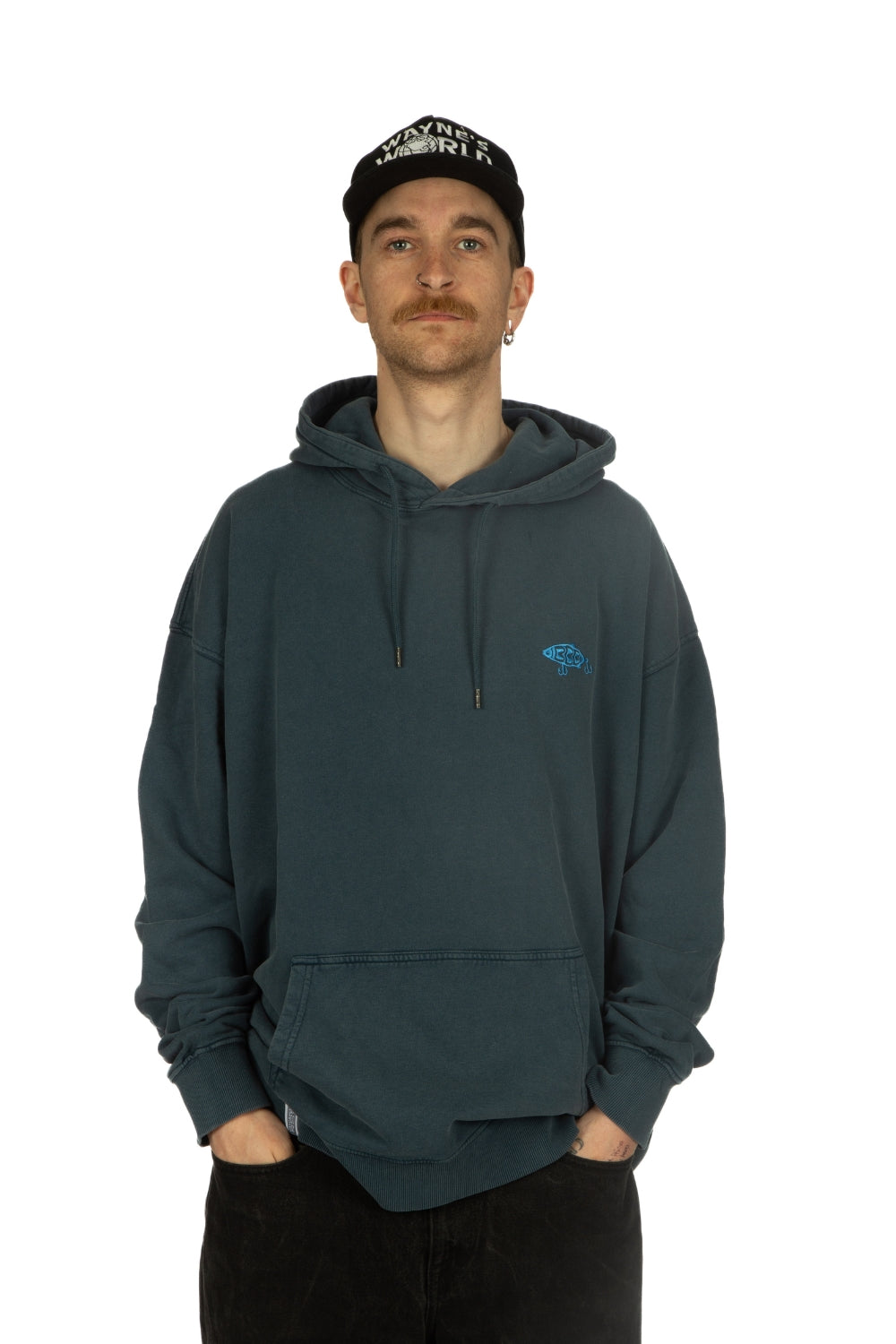 BamBooBay Lure Metal Hoody Stone Wash Denim