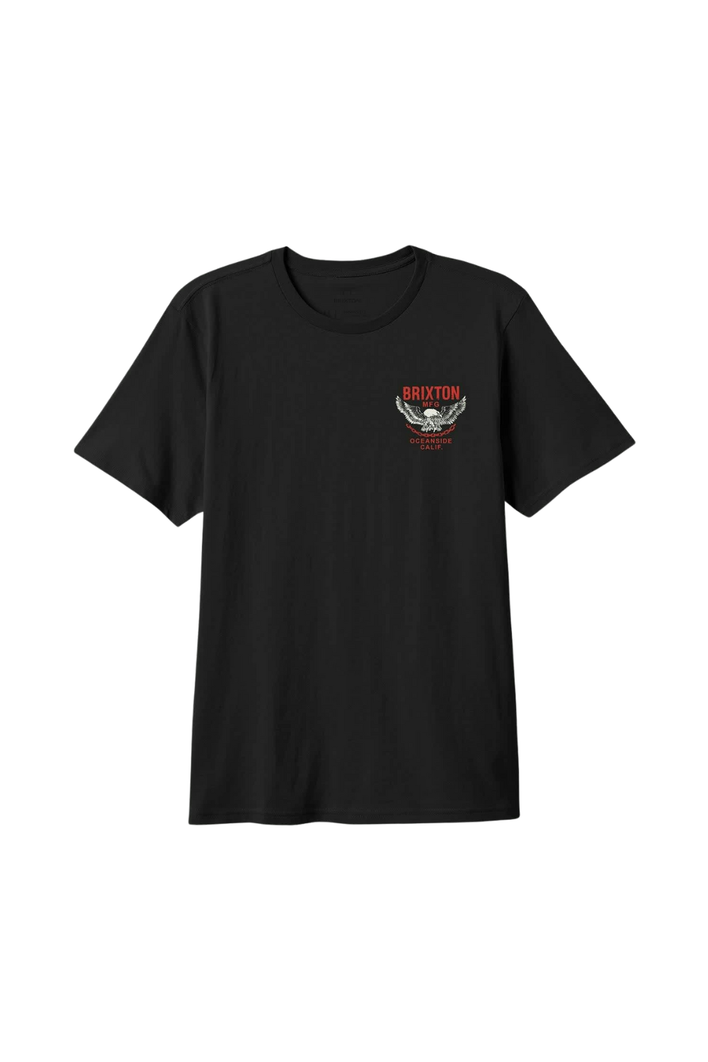 Brixton Waller Short Sleeve Standard T-Shirt Black Worn Wash