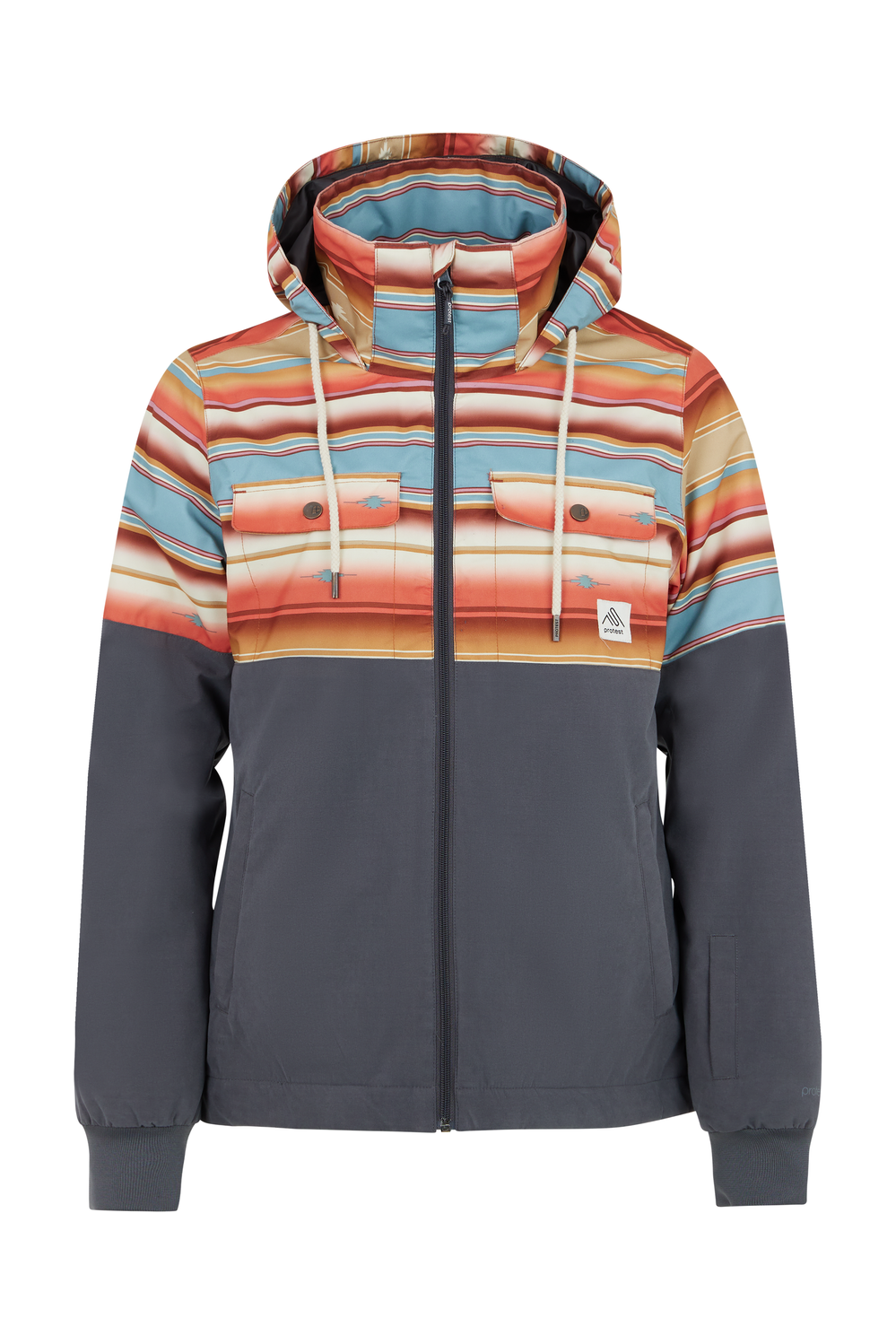 Protest Dryad Womens Ski Jacket Shadow Grey