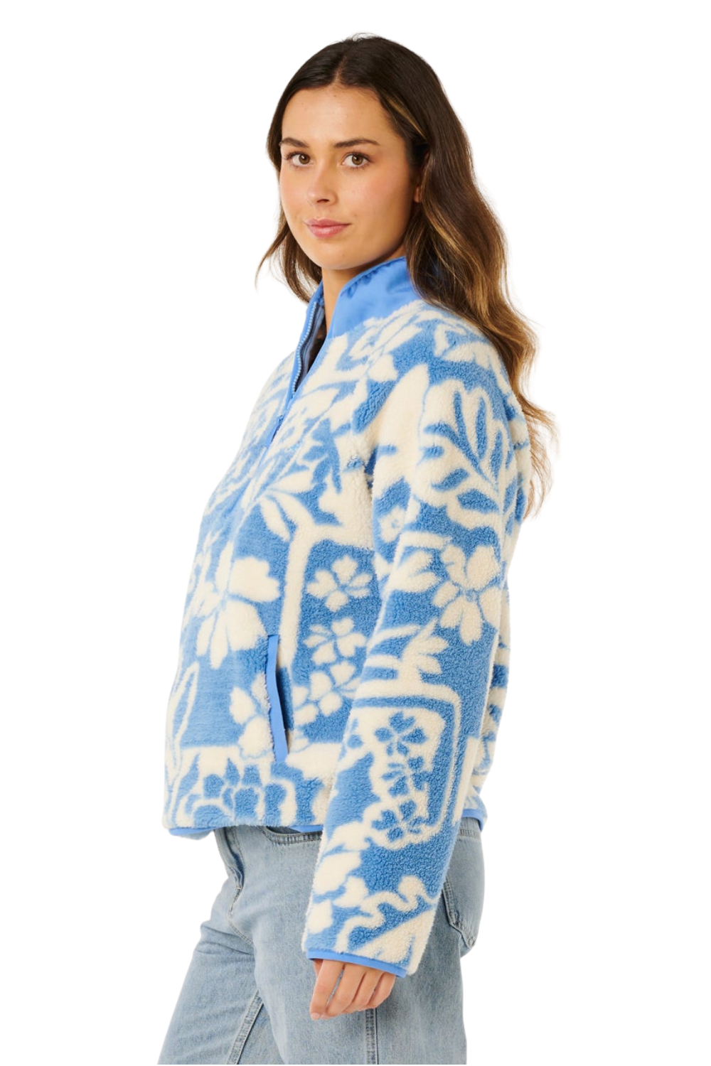 Rip Curl Party Pack Womens Polar Fleece Blue