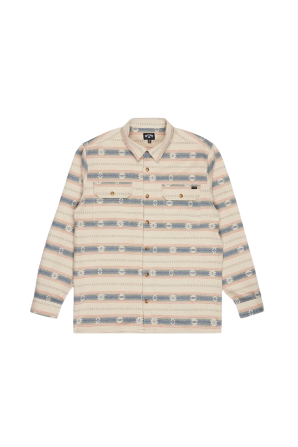 Billabong Offshore Jacquard Mens Flannel Shirt Oatmeal