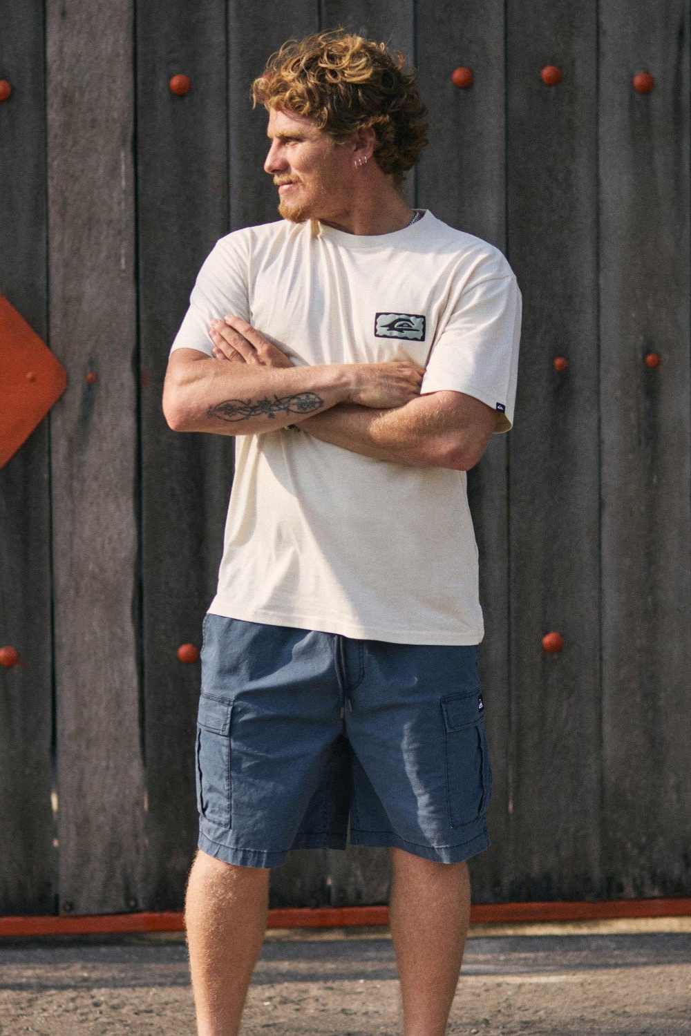 Quiksilver Serenity Splash Mens T-Shirt Bone White