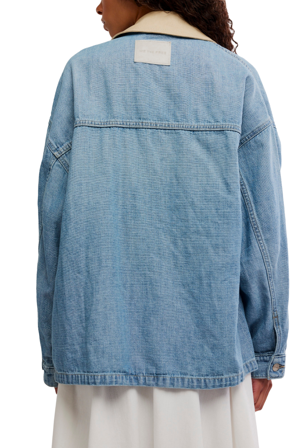 Free People Lemon Womens Denim Jacket Berry Blues