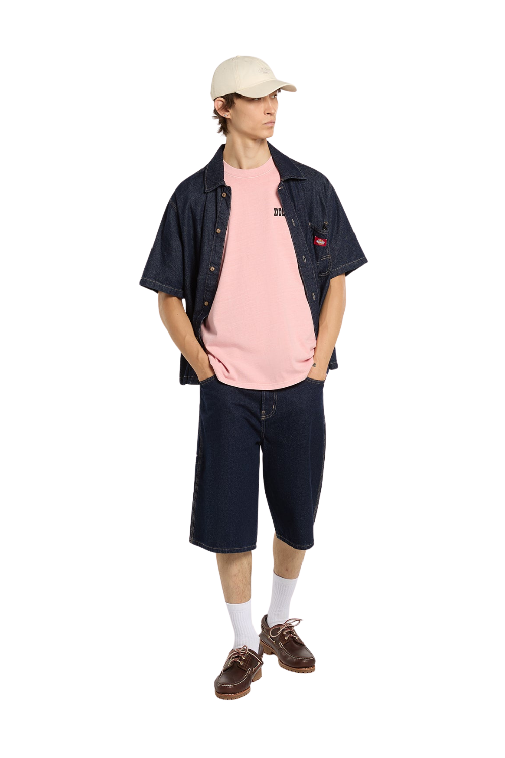 Dickies Buchtell Mens T-Shirt Bridal Rose