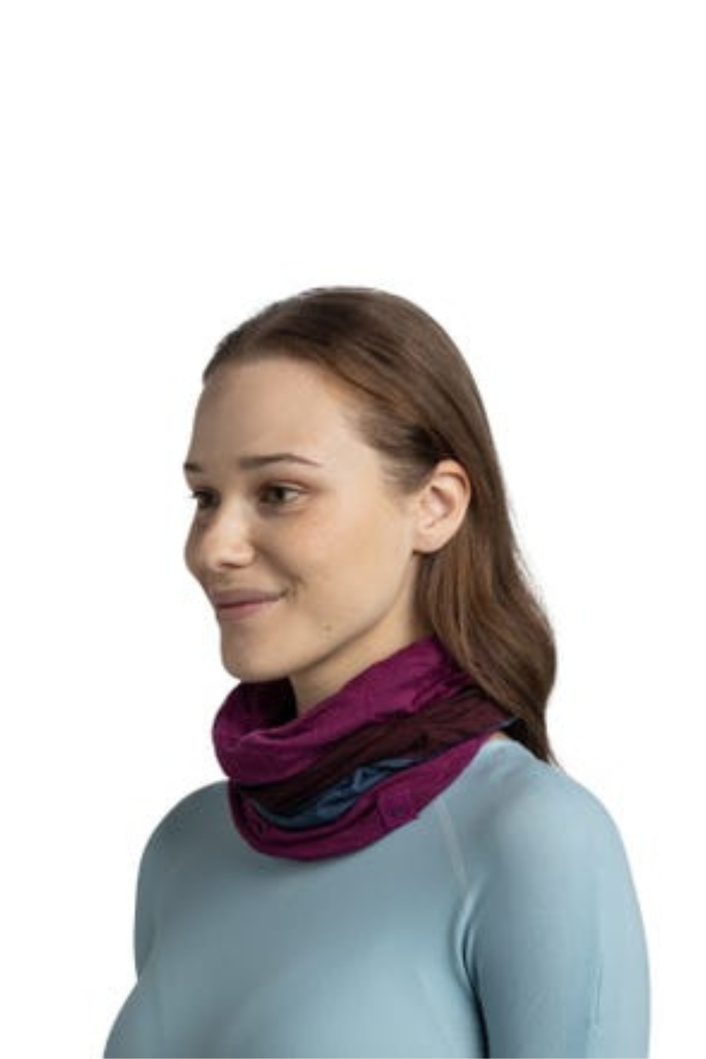 Buff Merino Move Multifunctional Neckwear Block Magenta