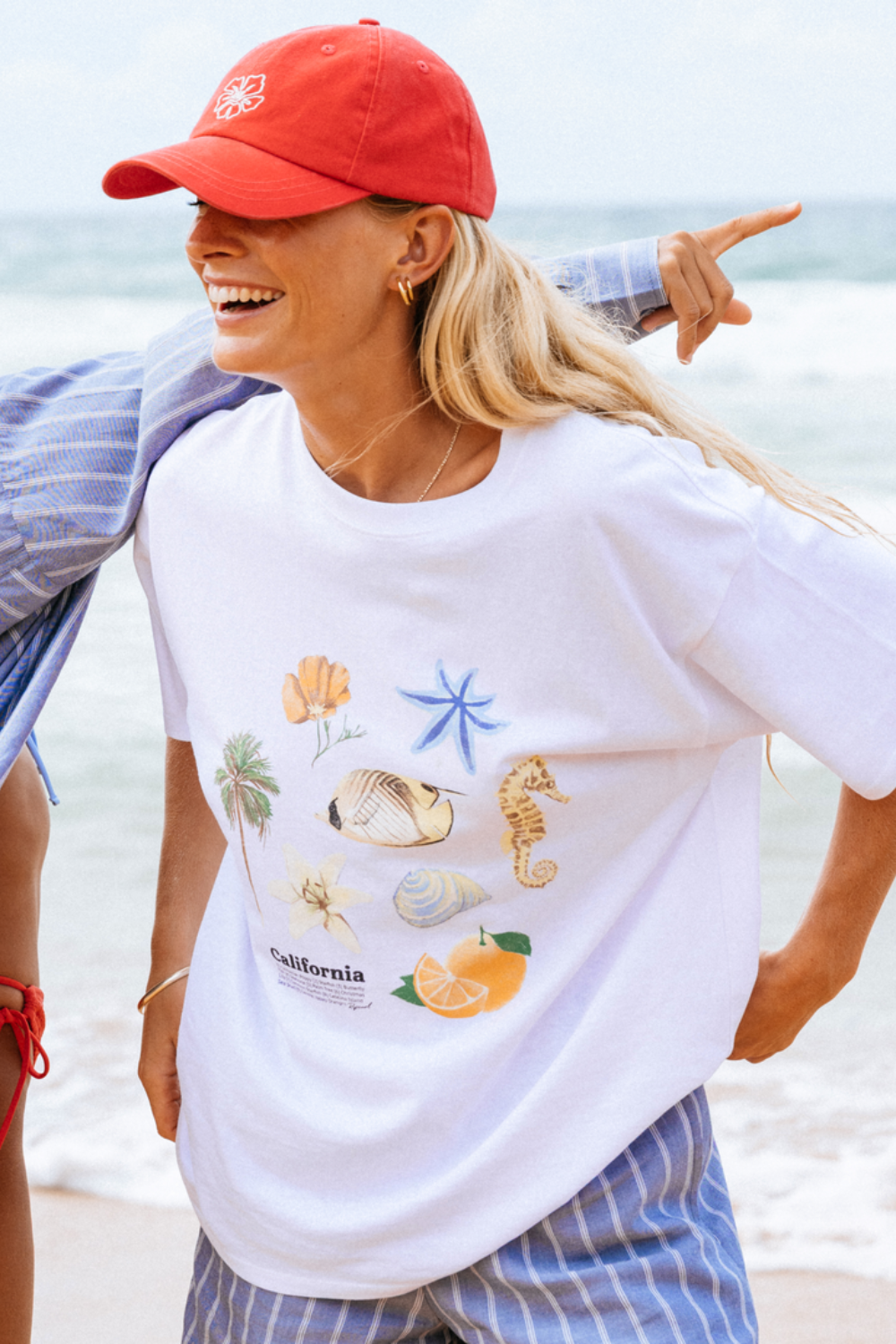 Rip Curl Poolside Heritage Womens T-Shirt Optical White