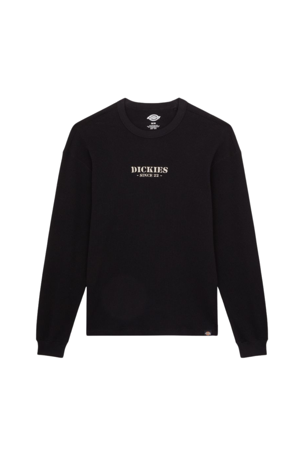 Dickies Heavy Weight Waffle Long Sleeve T-Shirt Black