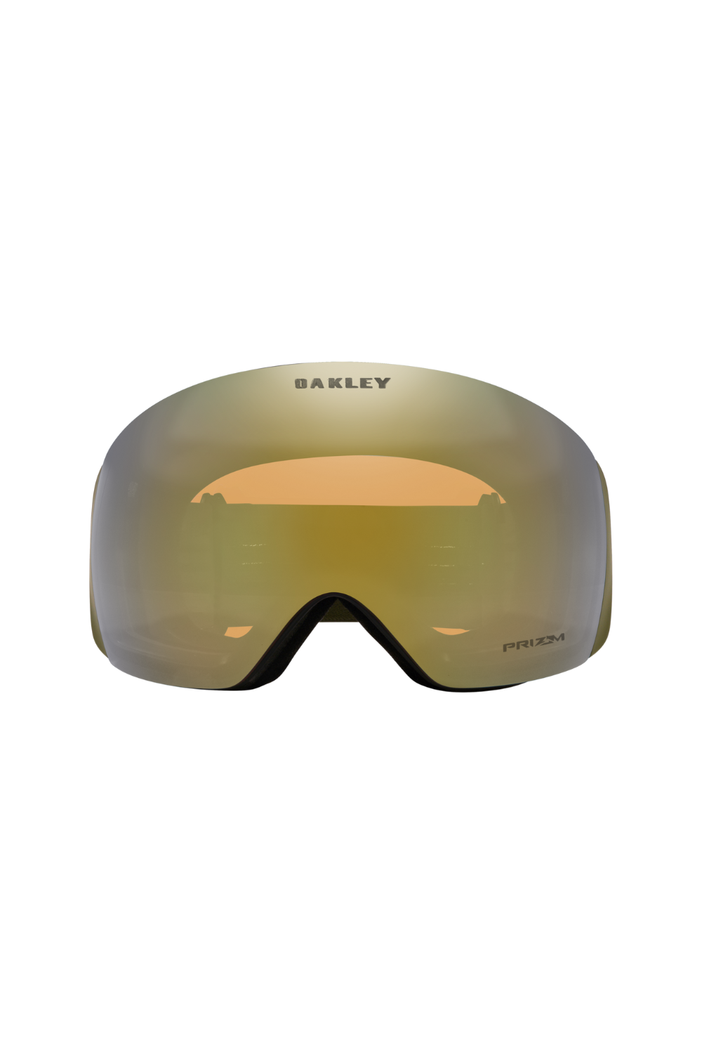 Oakley Flight Deck L Snow Goggles Prizm Sage Gold Iridium Lenses, Matte New Dark Brush Strap