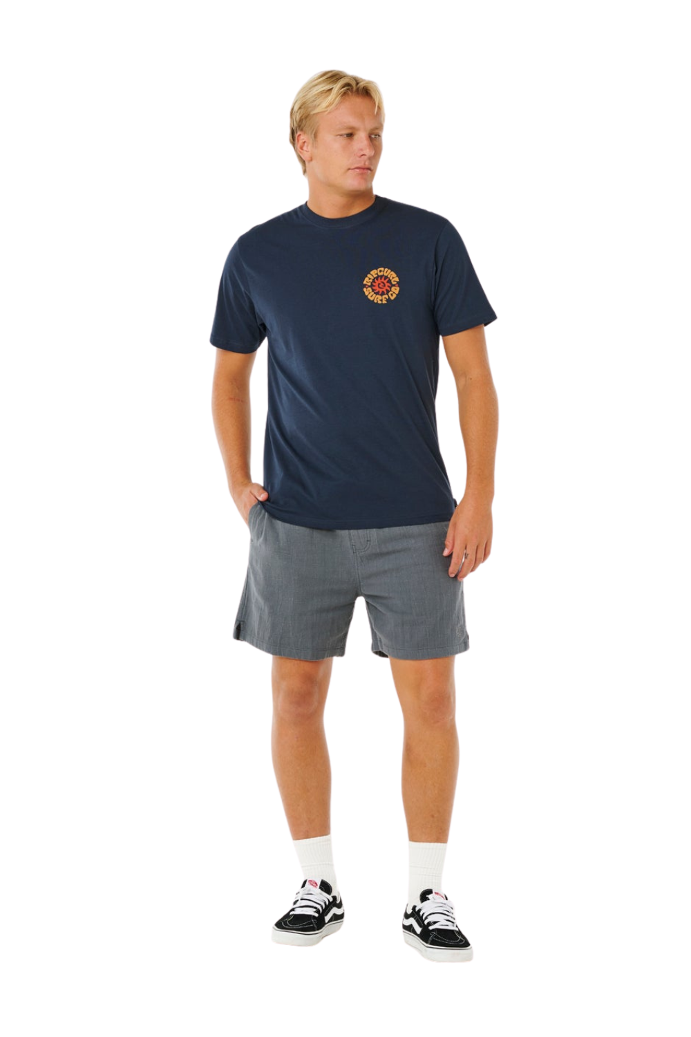 Rip Curl Pacific Rinse Circle Mens T-Shirt Dark Navy