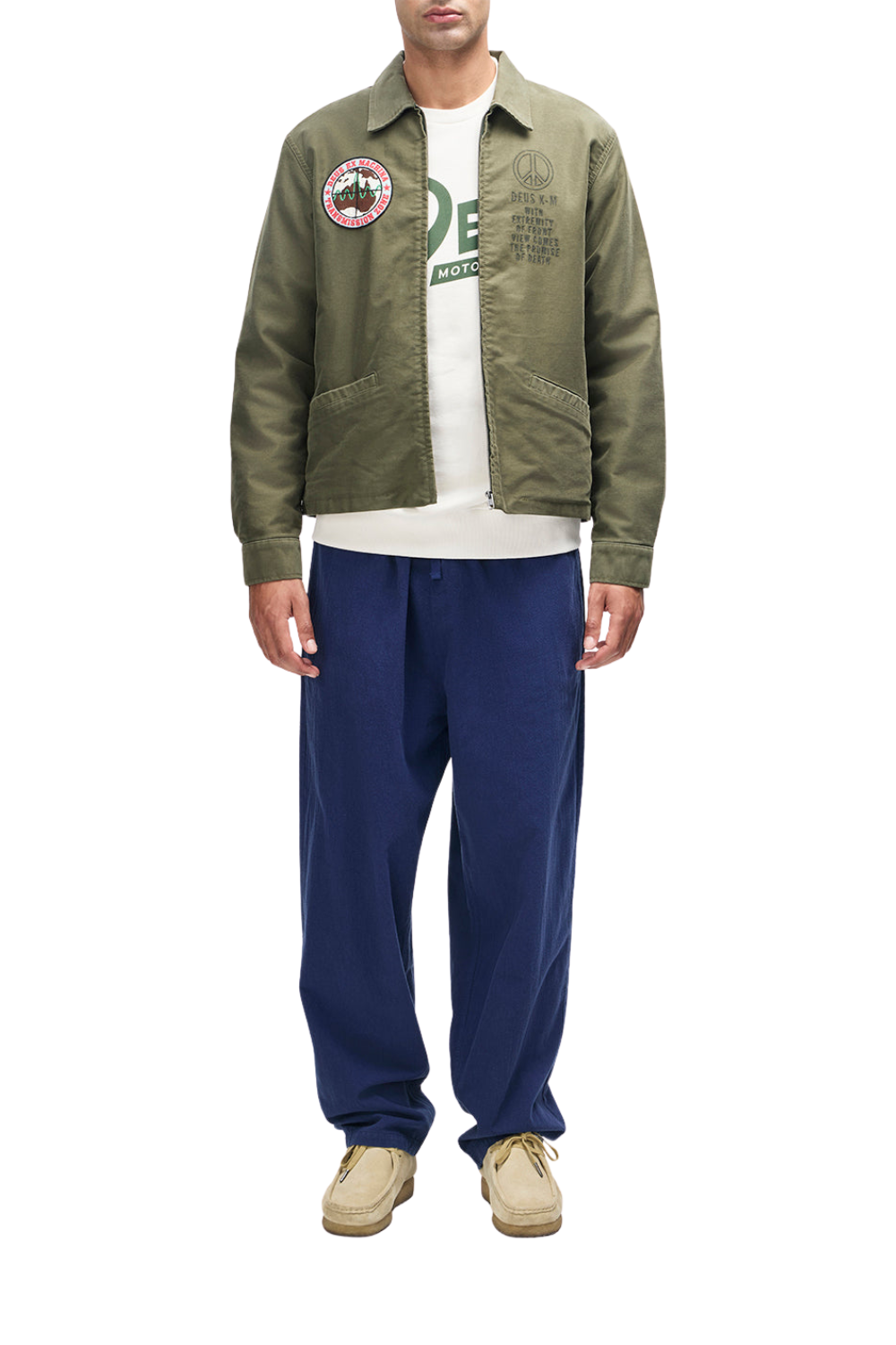 Deus Fugazi Souvenir Mens Jacket Pine Green