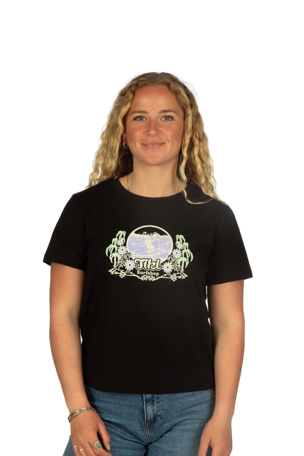 Tiki 70'S Surfer T-Shirt Black