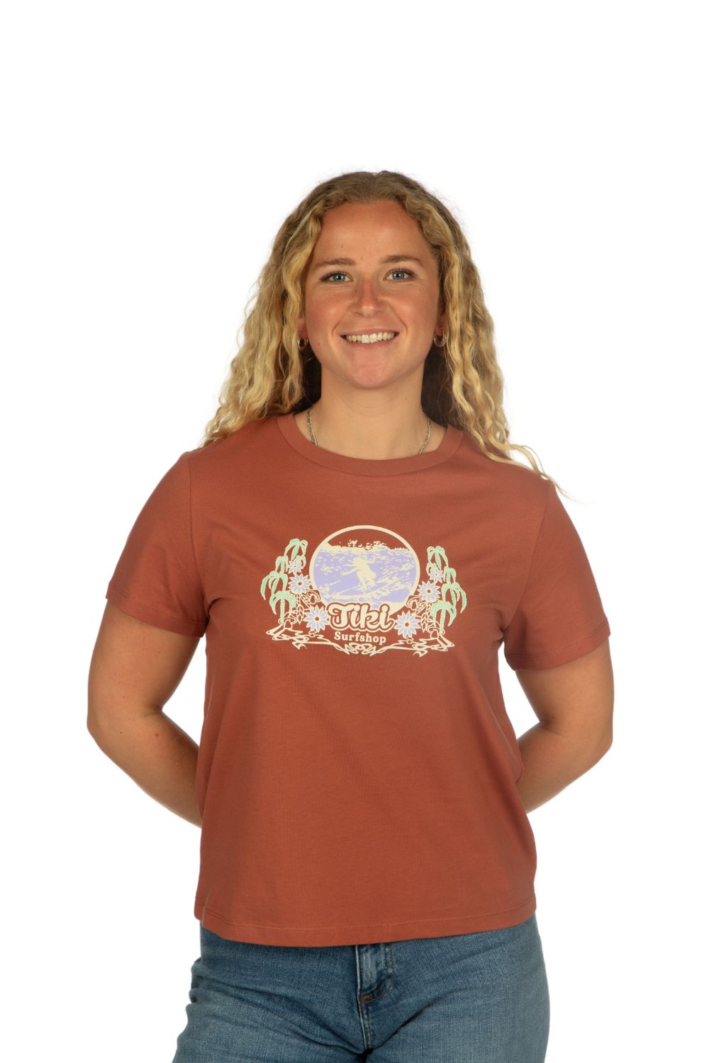Tiki 70'S Surfer T-Shirt Heritage Brown