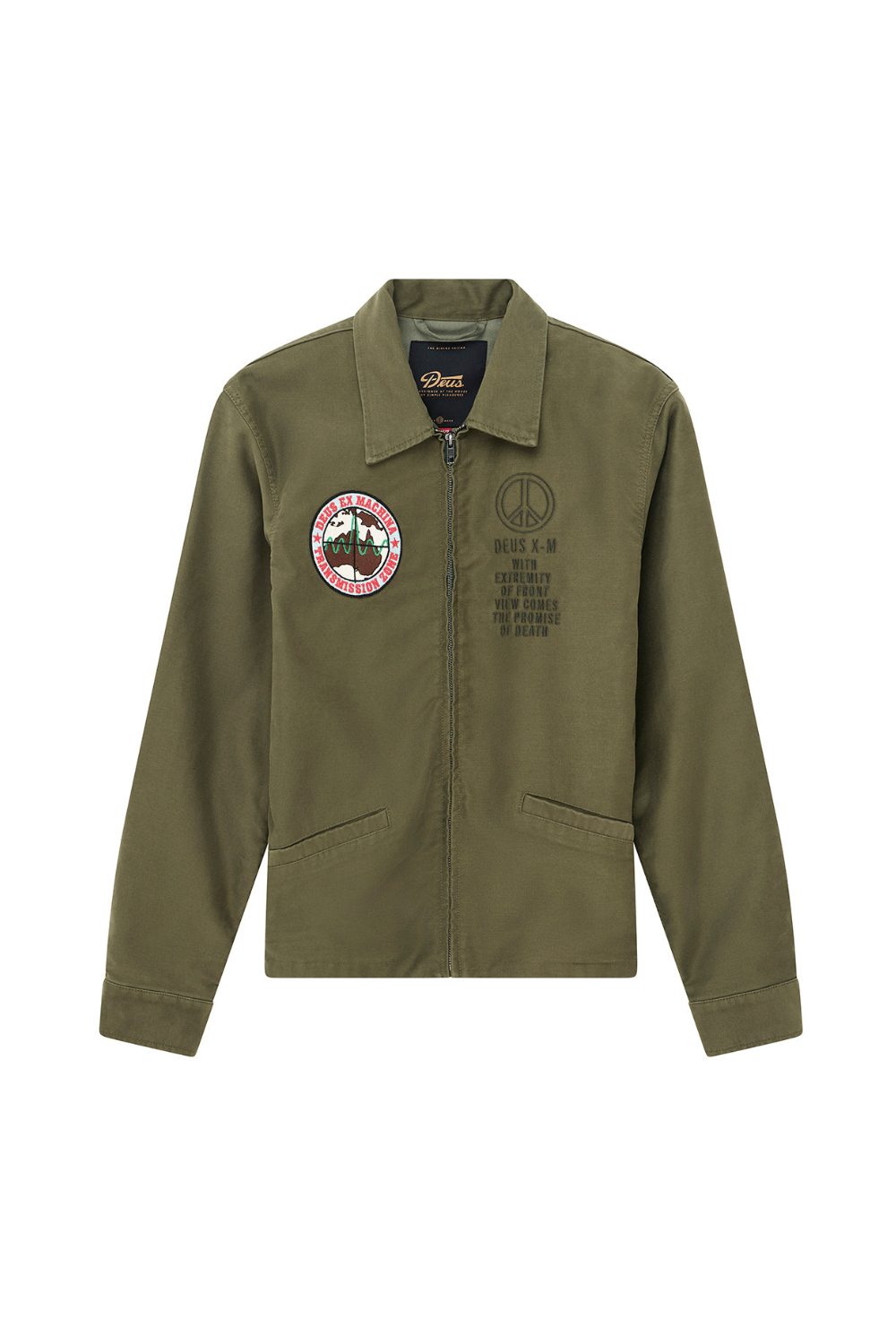 Deus Fugazi Souvenir Mens Jacket Pine Green