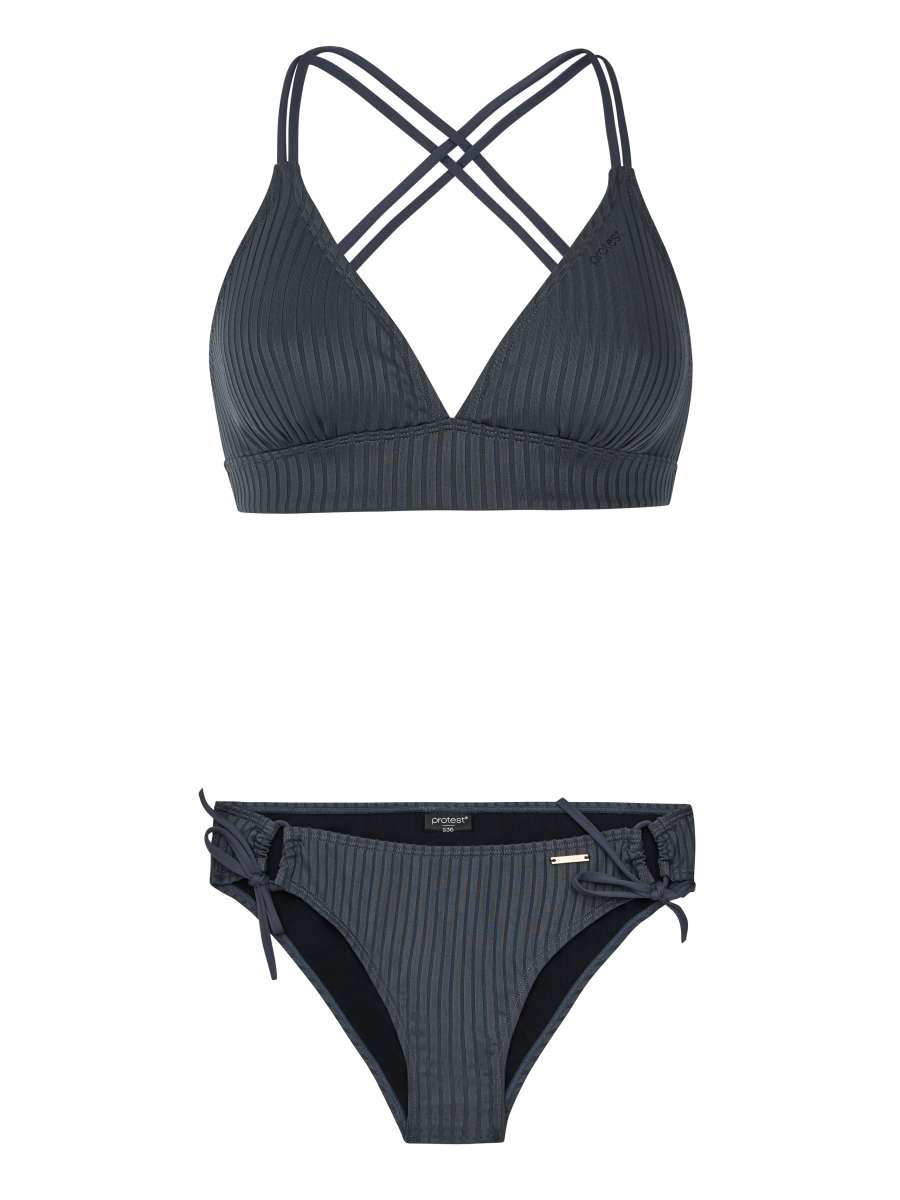 Protest Prtcosta Triangle Bikini Anthra Grey