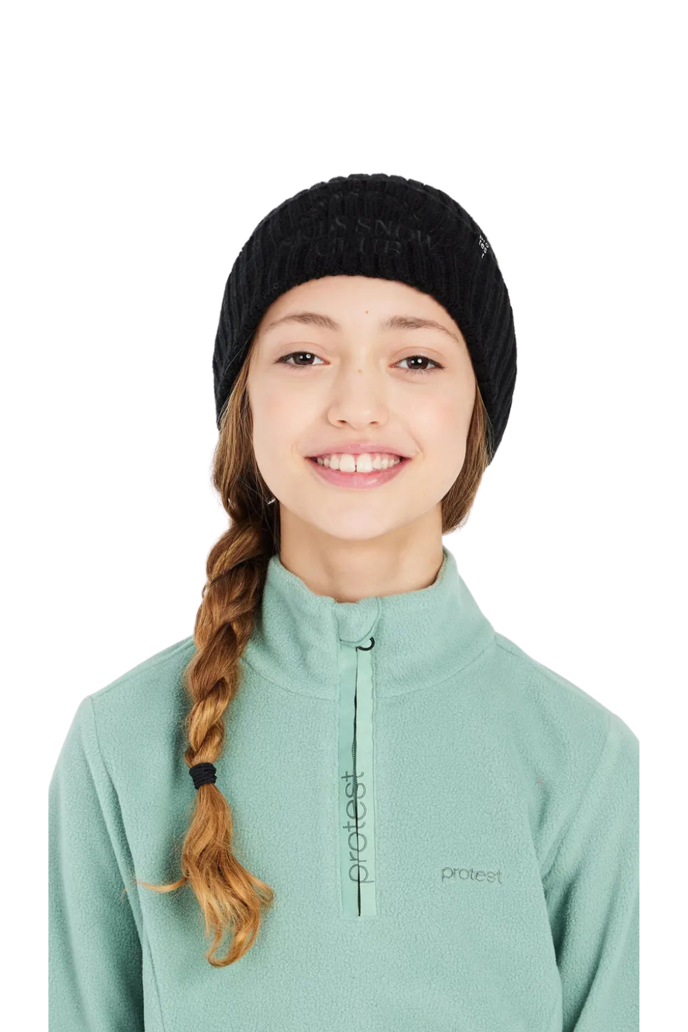 Protest Mutey Junior 1/4 Zip Top Green Baygreen