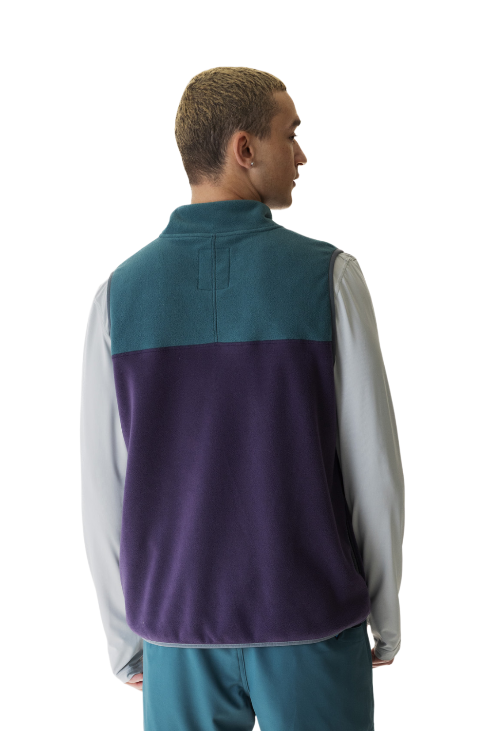 Kavu West Mens Fleece Vest Purple Kale