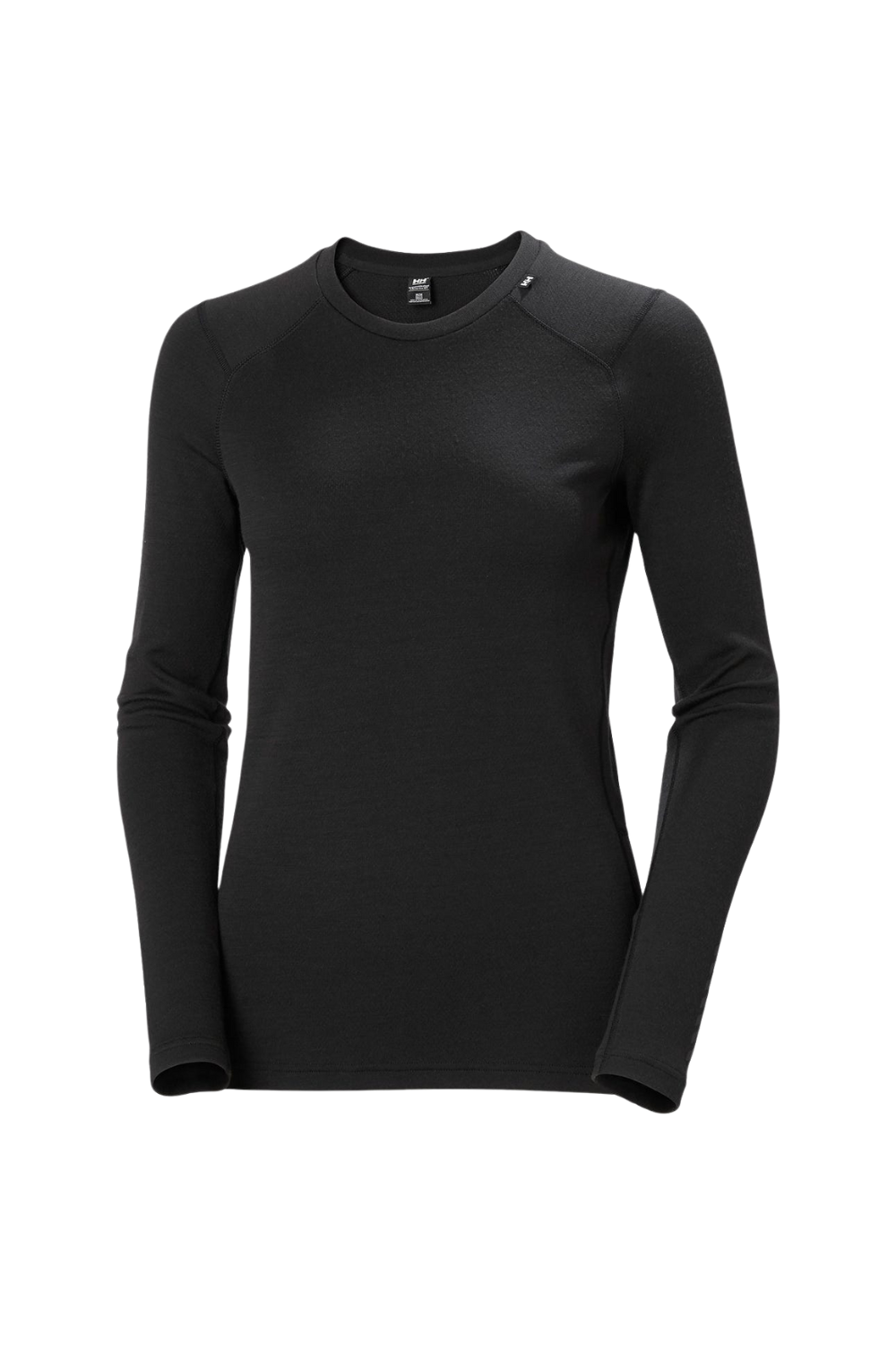 Helly Hansen Womens Lifa Merino Midweight Crew Base Layer Black