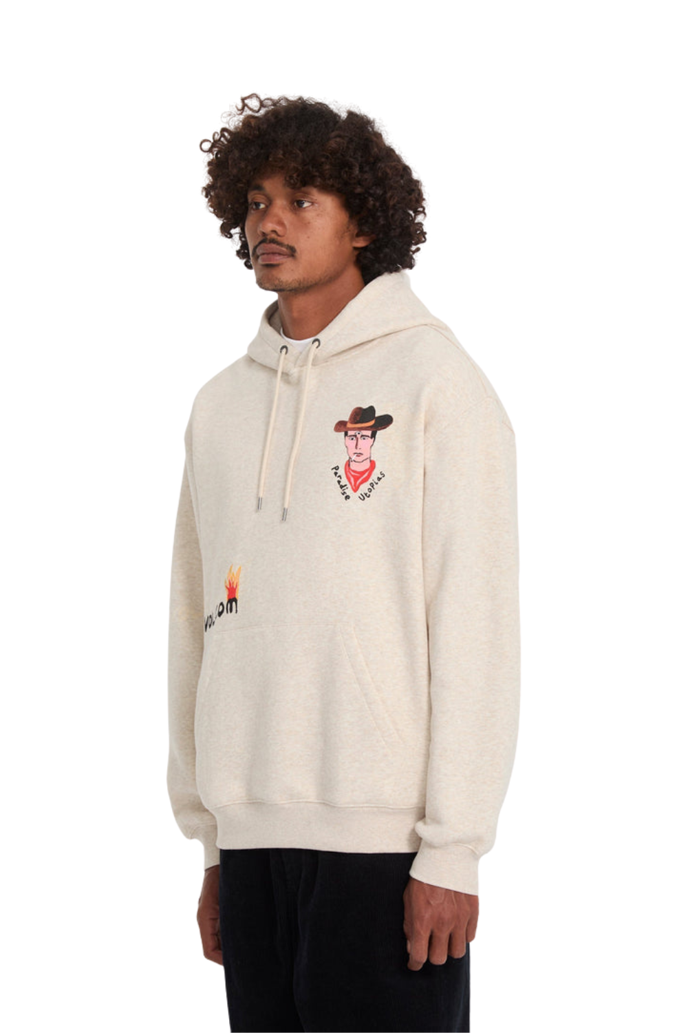Volcom Mickey Mason Mens Hoodie Dust Heather