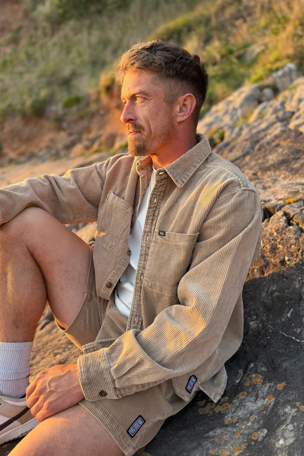 BamBooBay Chill Cord Long Sleeve Shirt Mushroom