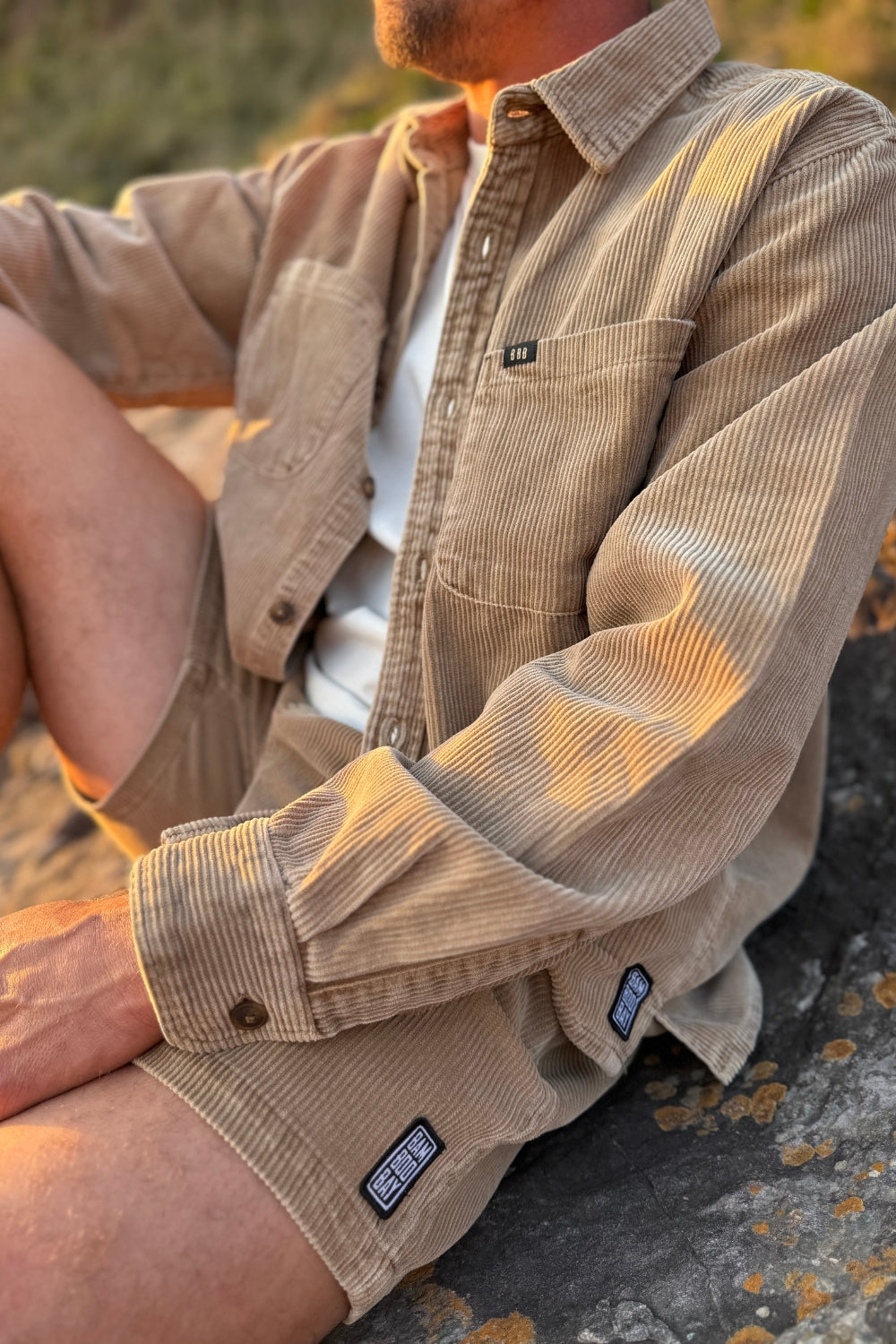 BamBooBay Chill Cord Long Sleeve Shirt Mushroom