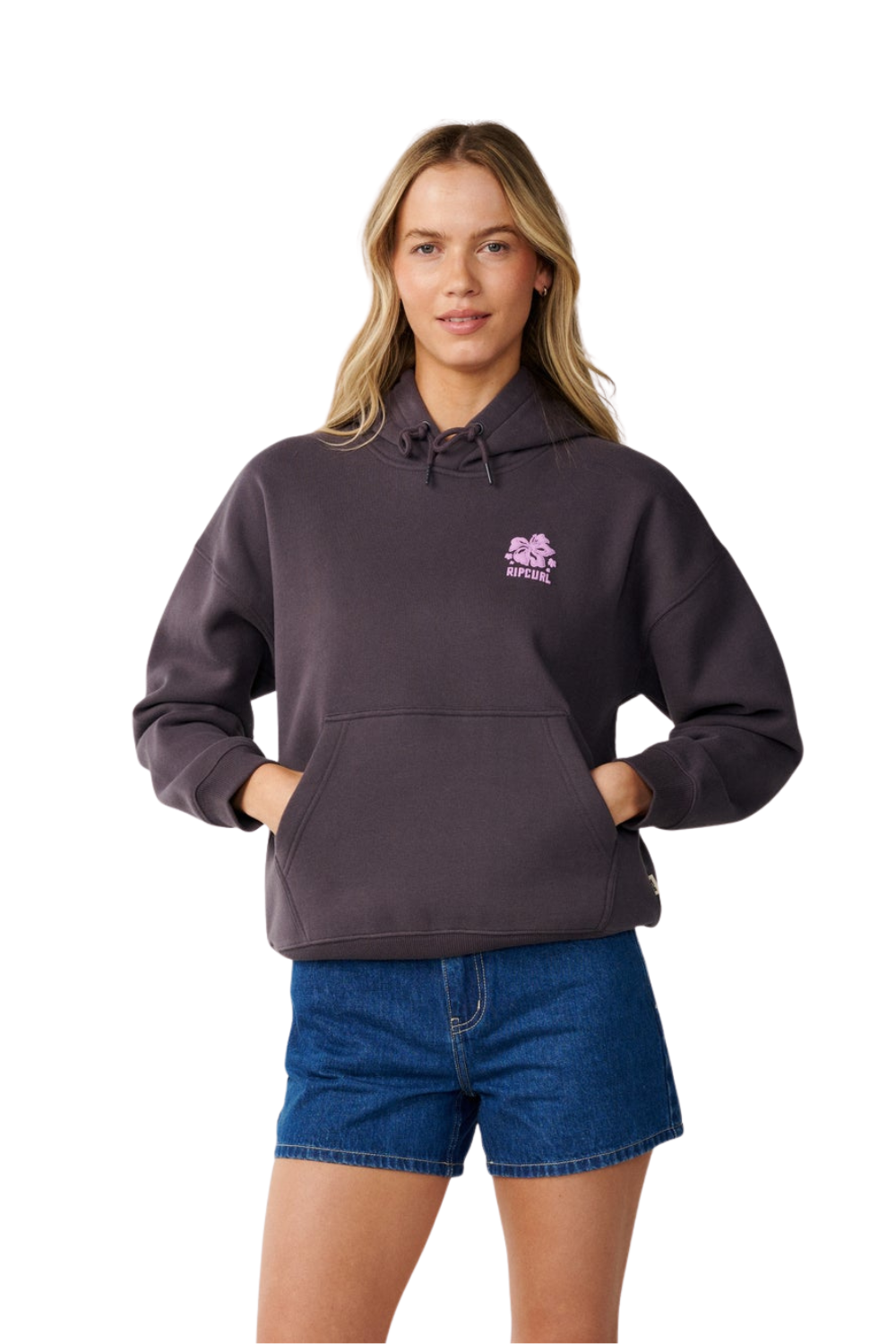 Rip Curl Surf Puff Heritage Womens Hoodie Nine Iron